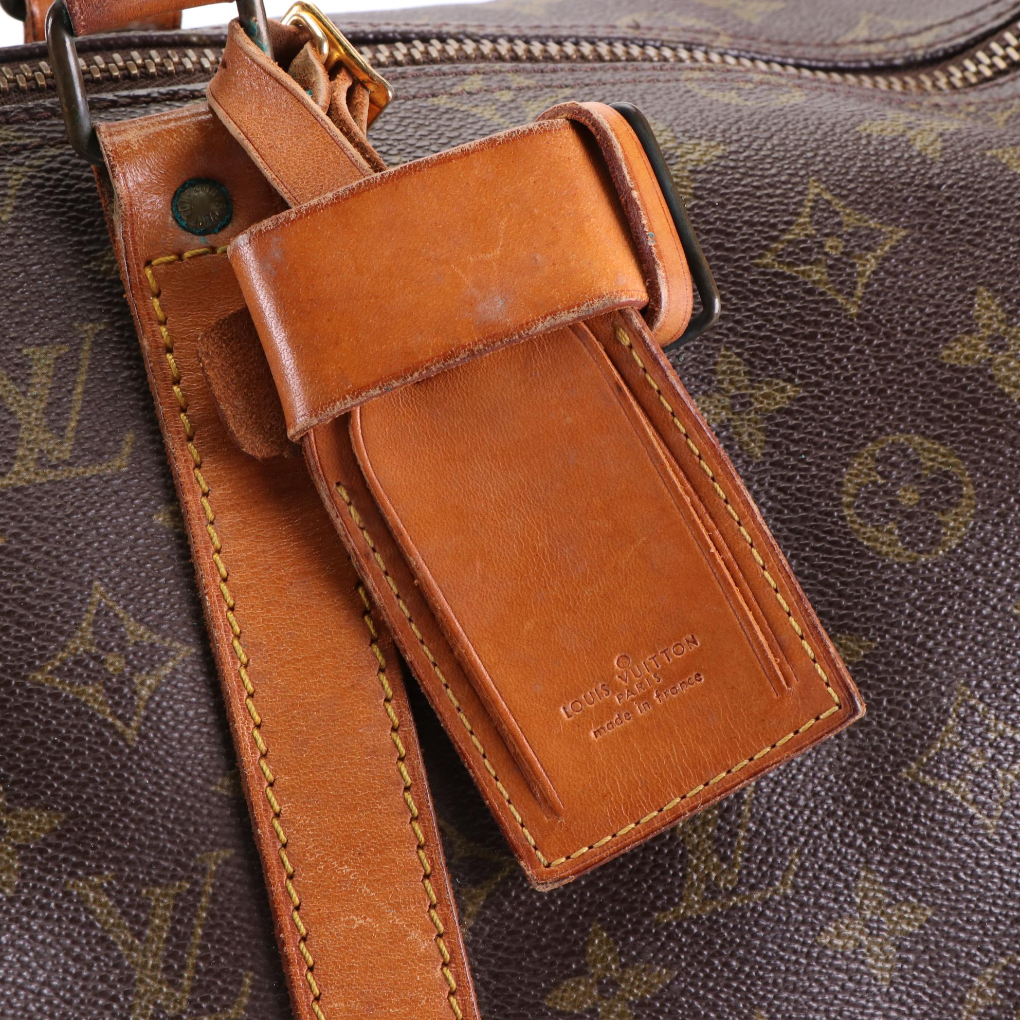 Louis Vuitton Keepall 50 in Monogram Canvas and Vachetta Leather
