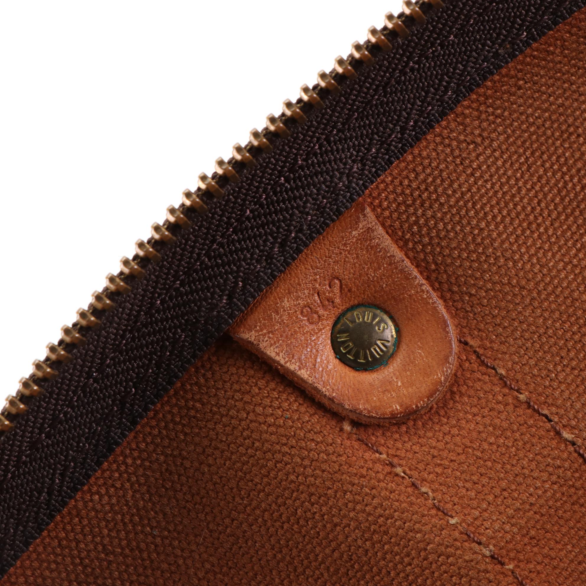 Louis Vuitton Keepall 50 in Monogram Canvas and Vachetta Leather