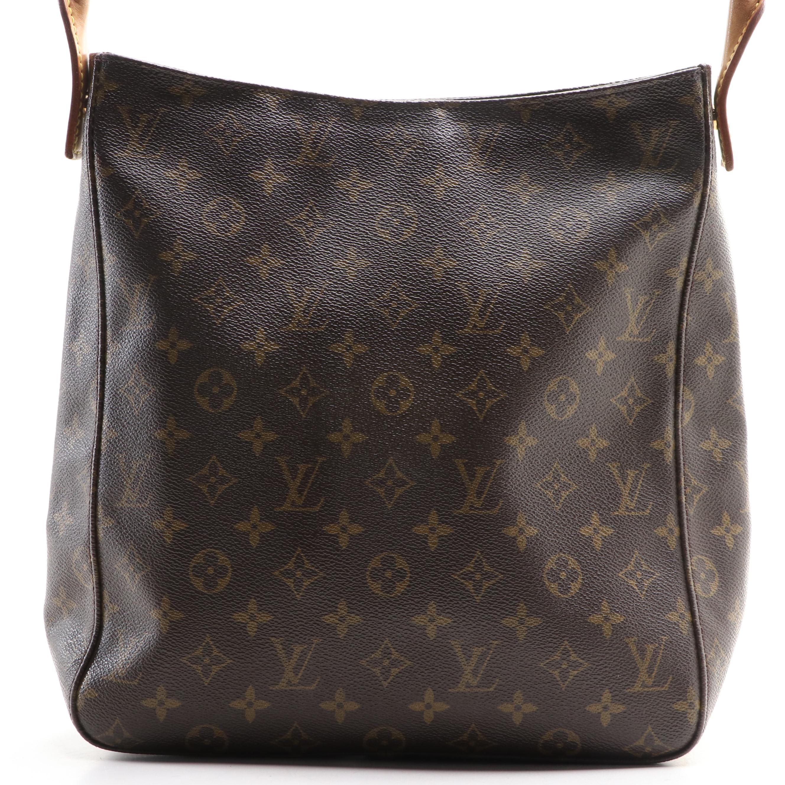 Louis Vuitton Looping Shoulder Bag in Monogram Canvas and Vachetta Leather