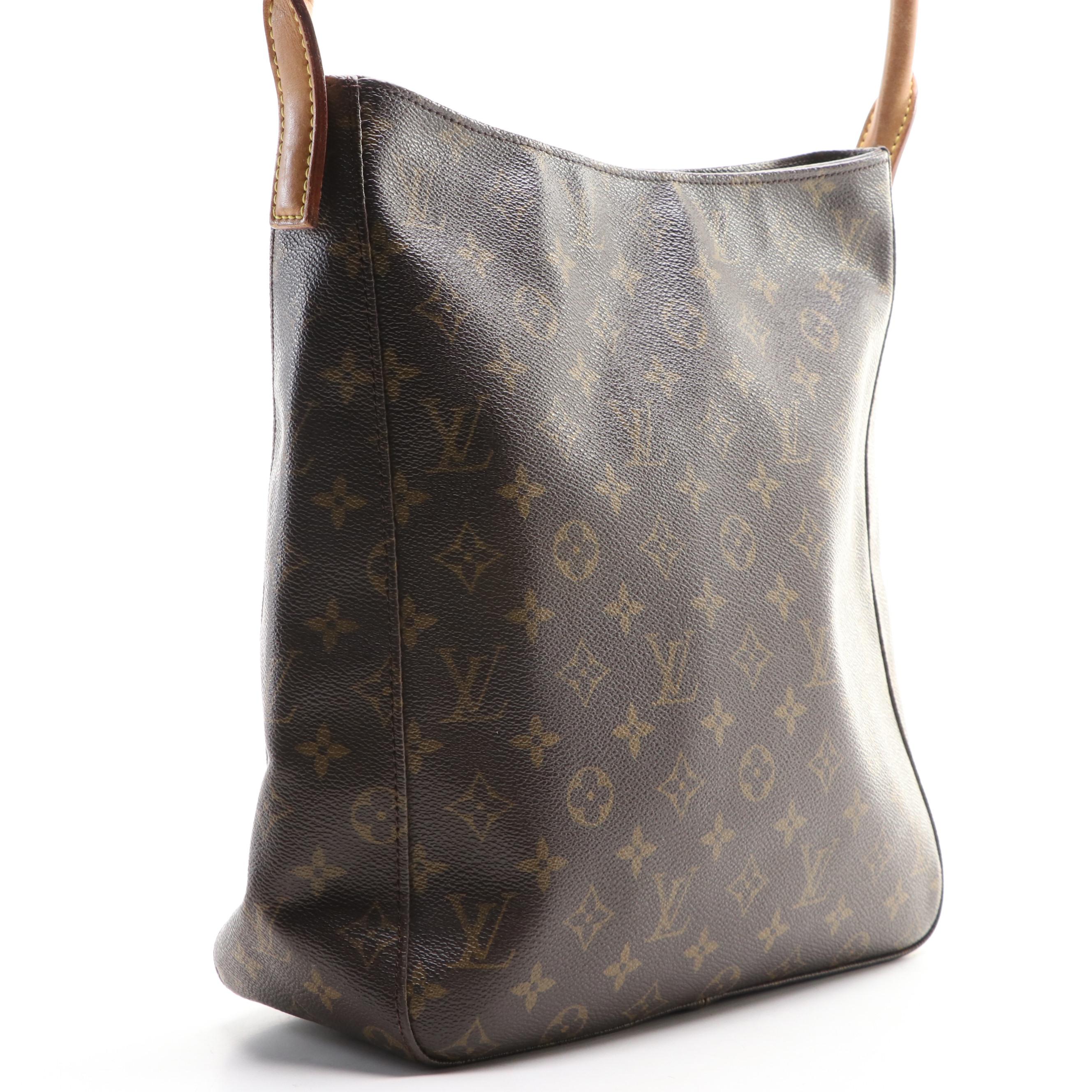 Louis Vuitton Looping Shoulder Bag in Monogram Canvas and Vachetta Leather