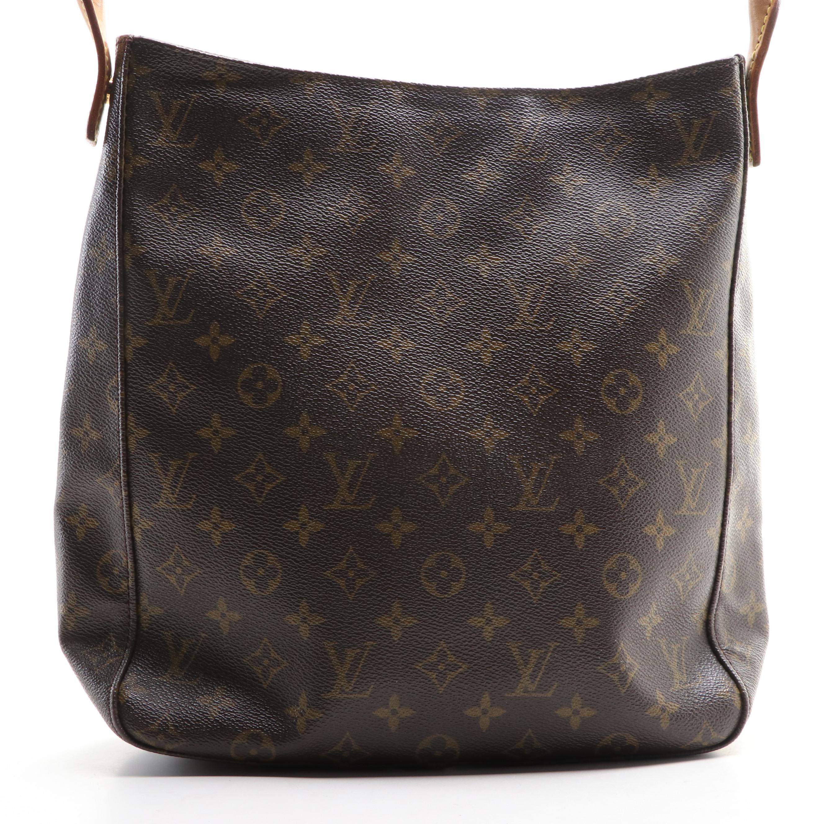 Louis Vuitton Looping Shoulder Bag in Monogram Canvas and Vachetta Leather