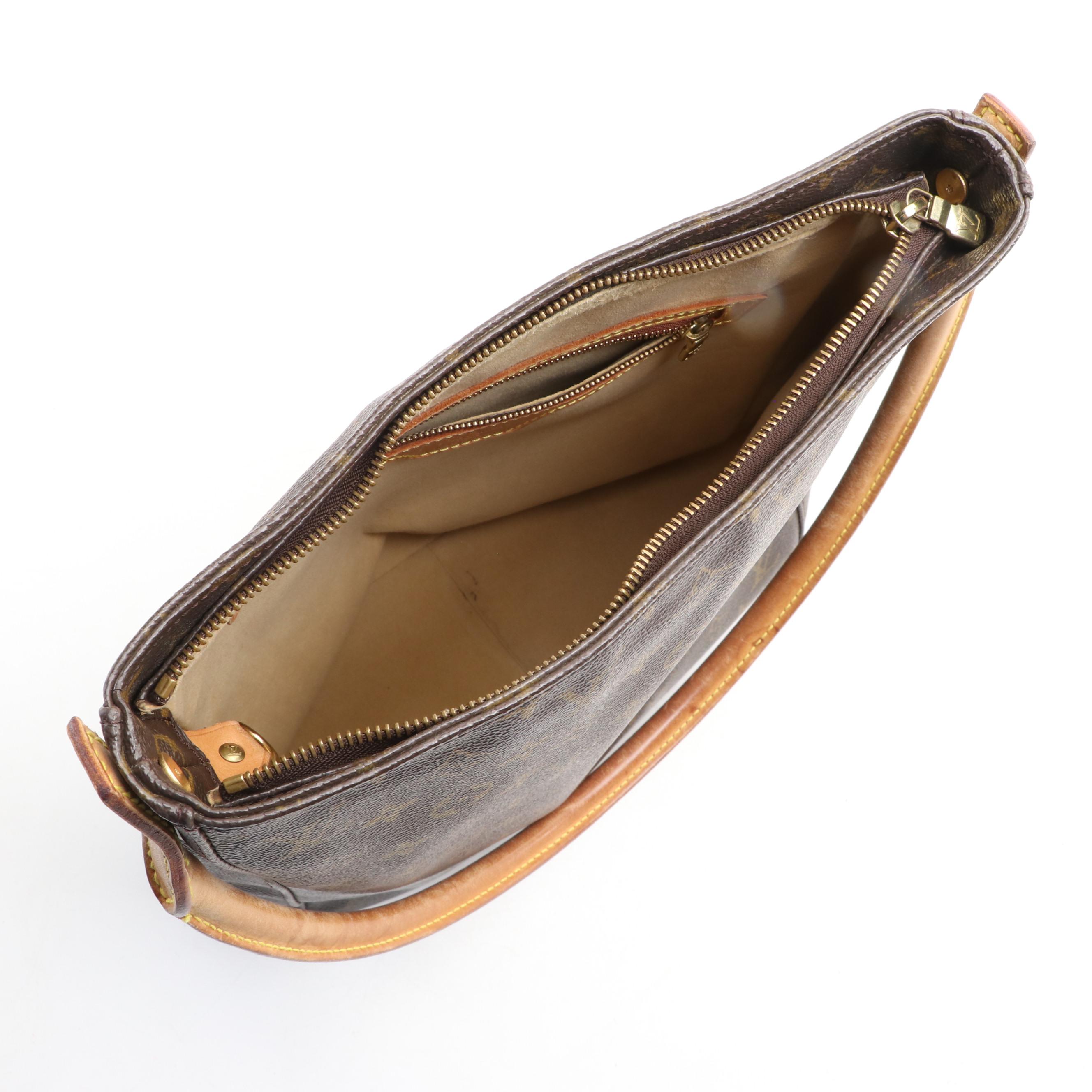 Louis Vuitton Looping Shoulder Bag in Monogram Canvas and Vachetta Leather