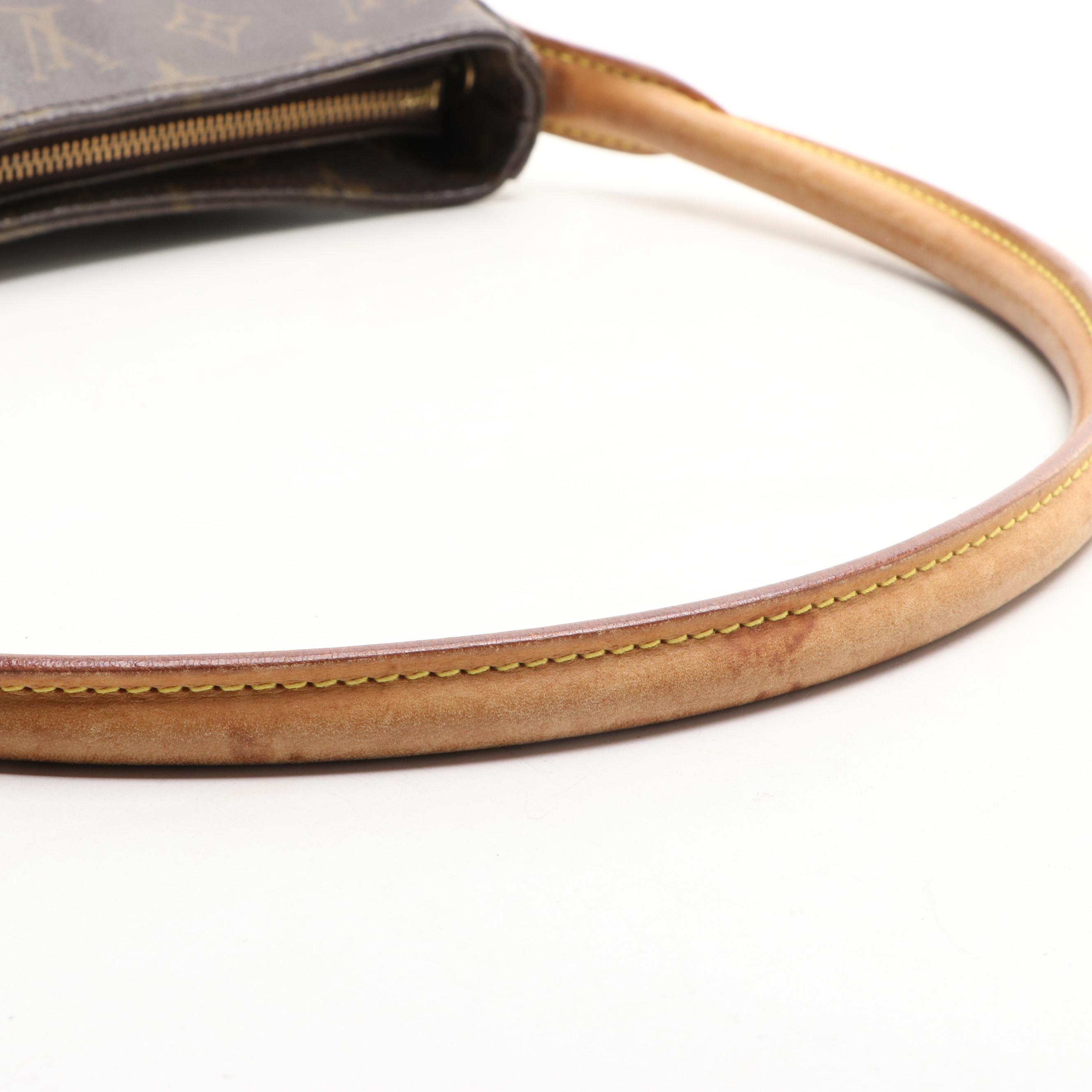 Louis Vuitton Looping Shoulder Bag in Monogram Canvas and Vachetta Leather