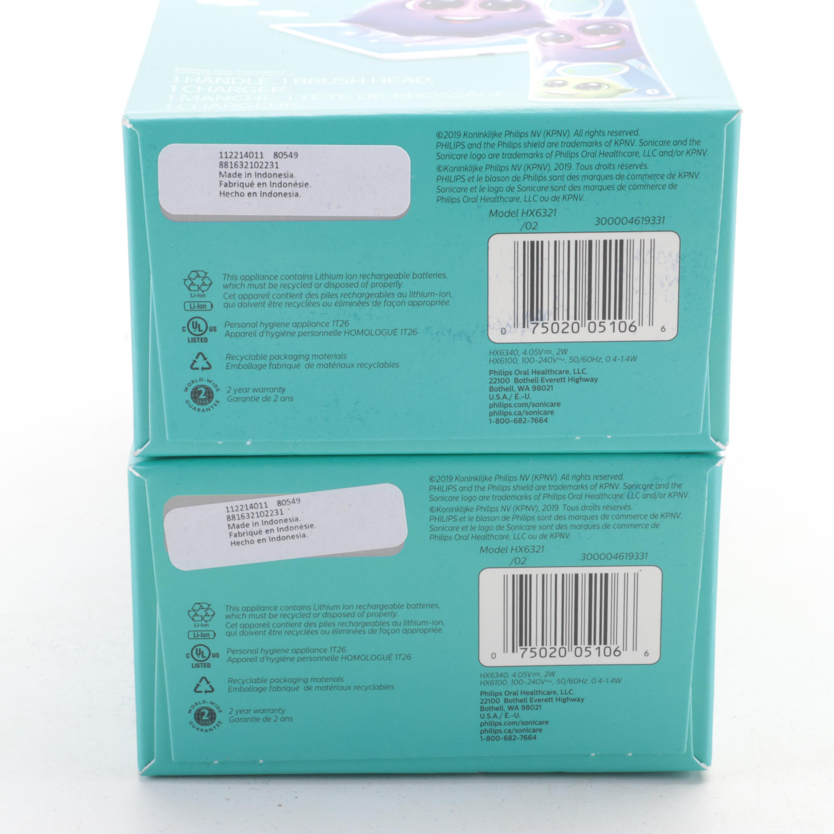 Philips Sonicare for Kids Electric Toothbrushes with Handle Stickers