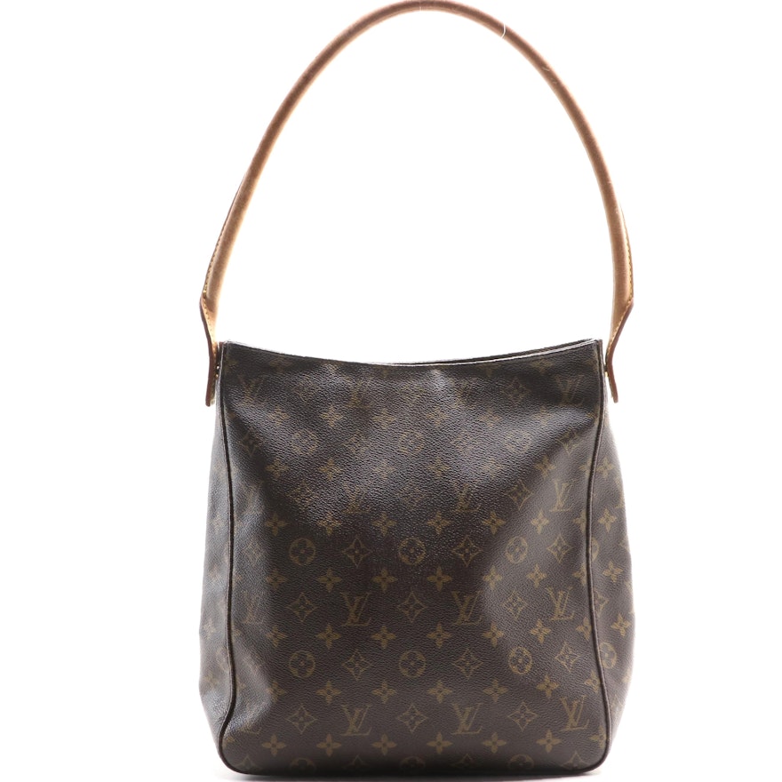 Louis Vuitton Looping Shoulder Bag in Monogram Canvas and Vachetta Leather