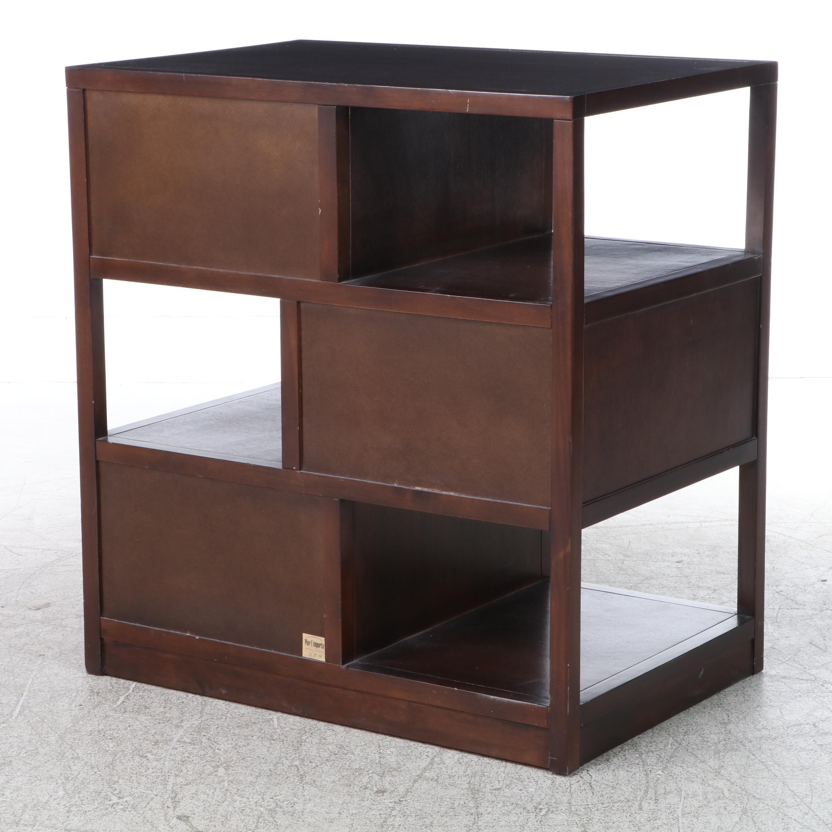 Pier 1 Imports Modernist Style Three-Drawer Side Cabinet
