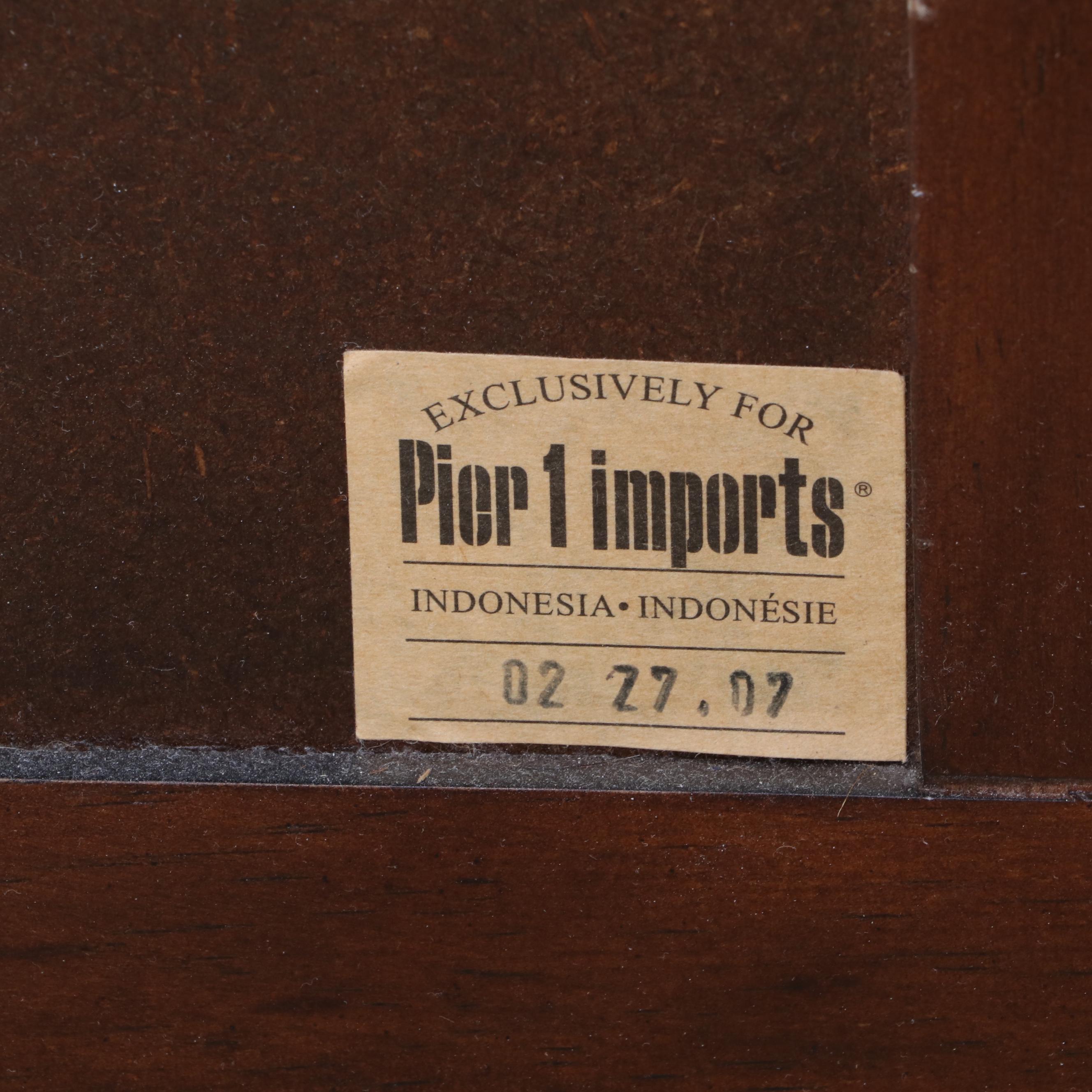 Pier 1 Imports Modernist Style Three-Drawer Side Cabinet