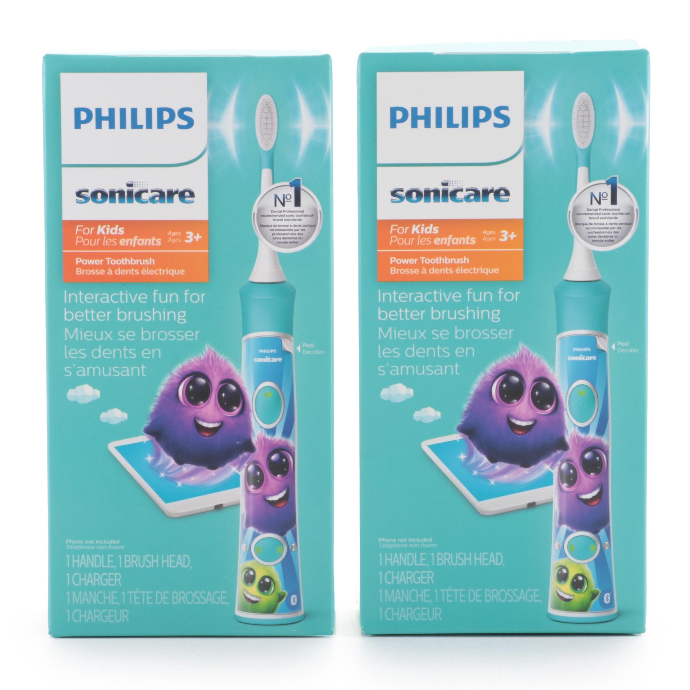 Philips Sonicare for Kids Electric Toothbrushes with Handle Stickers