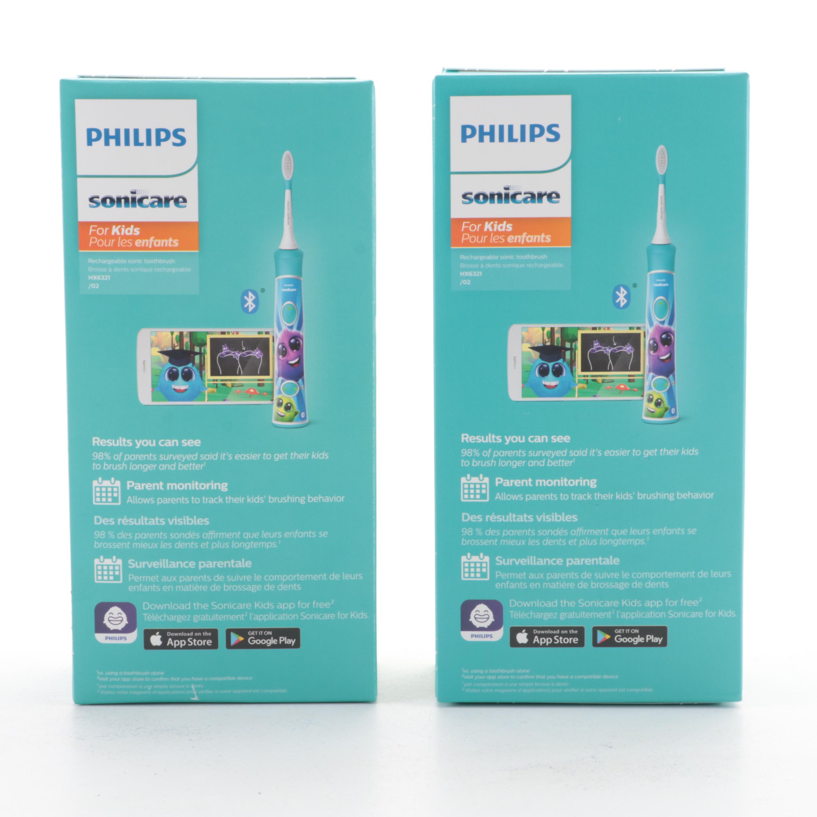 Philips Sonicare for Kids Electric Toothbrushes with Handle Stickers