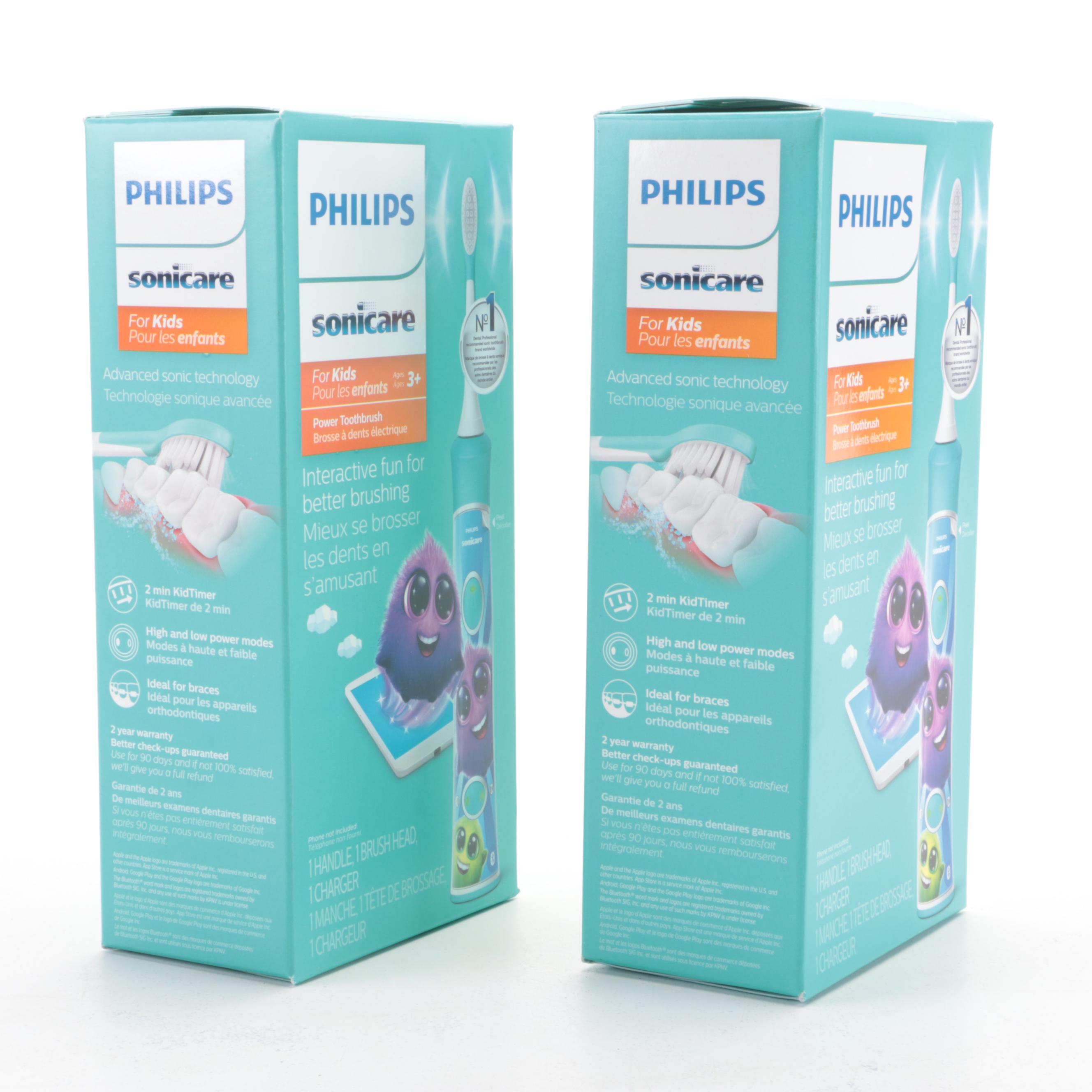 Philips Sonicare for Kids Electric Toothbrushes with Handle Stickers