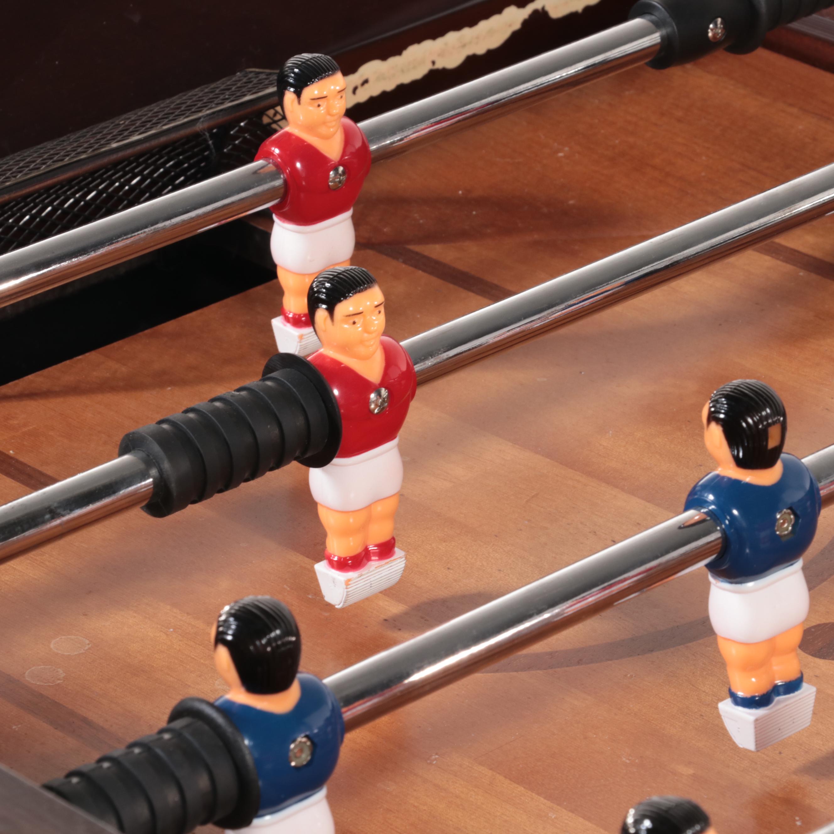 Foos Ball Game Table in Mahogany Finish
