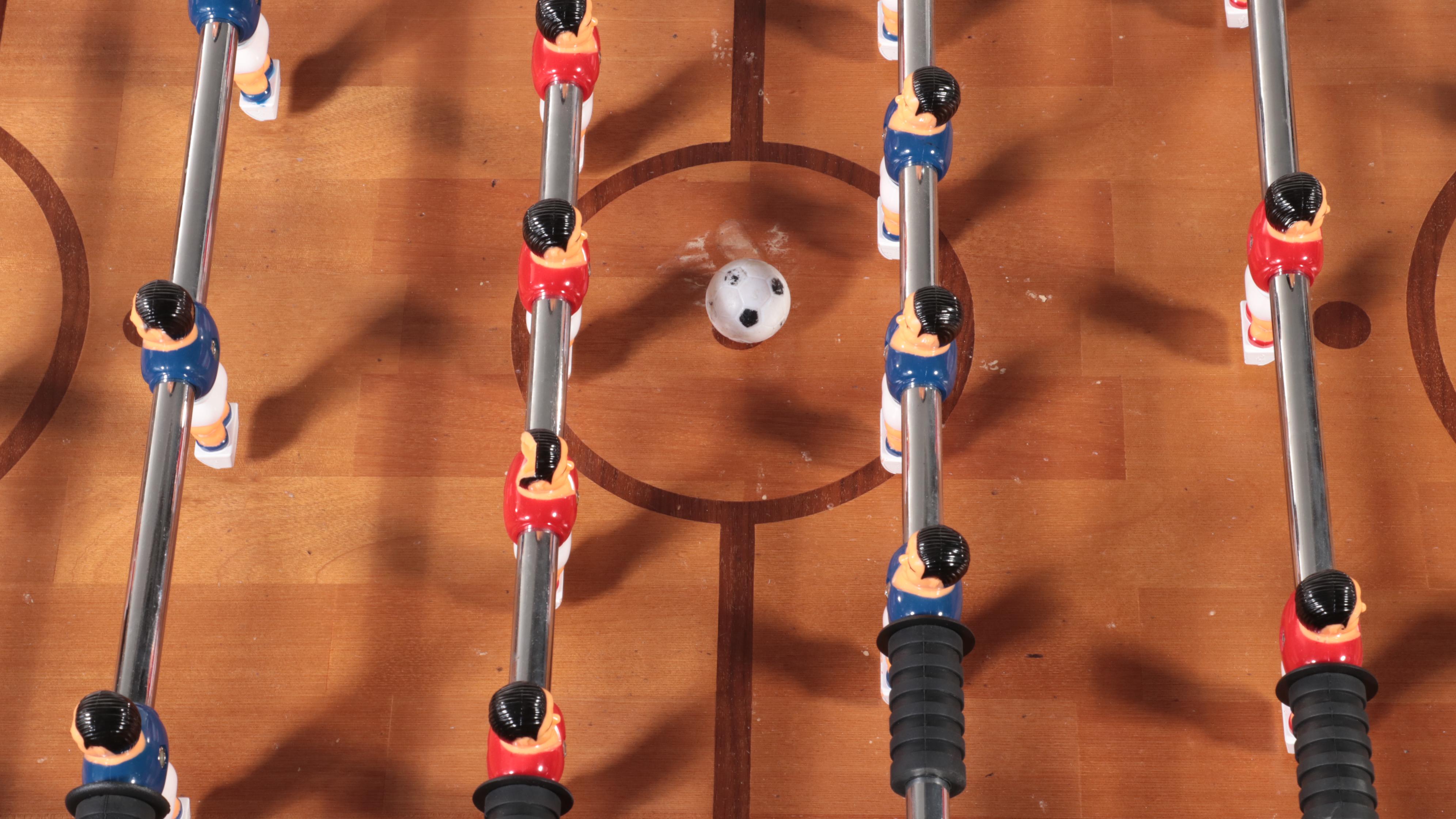 Foos Ball Game Table in Mahogany Finish