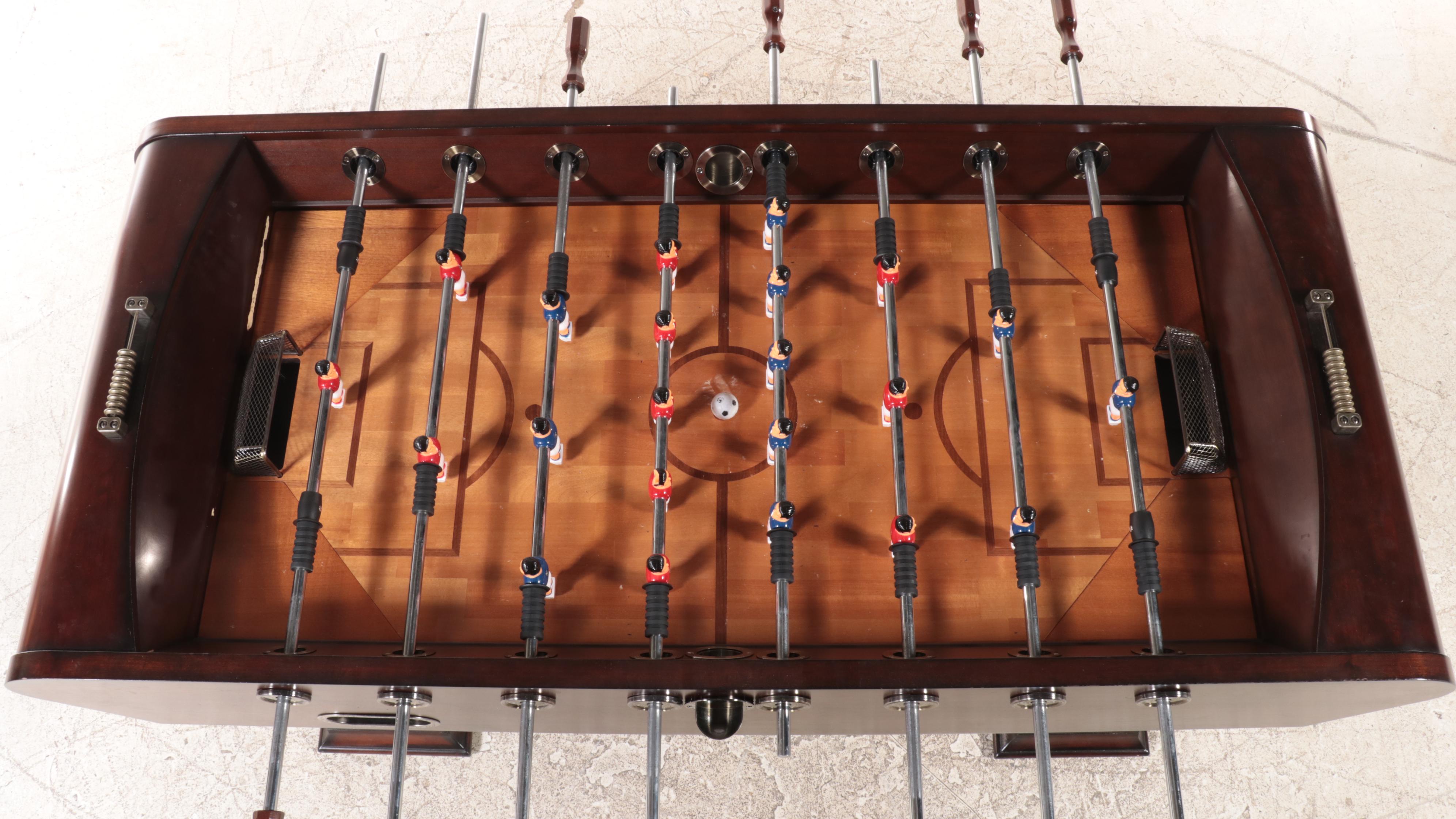 Foos Ball Game Table in Mahogany Finish