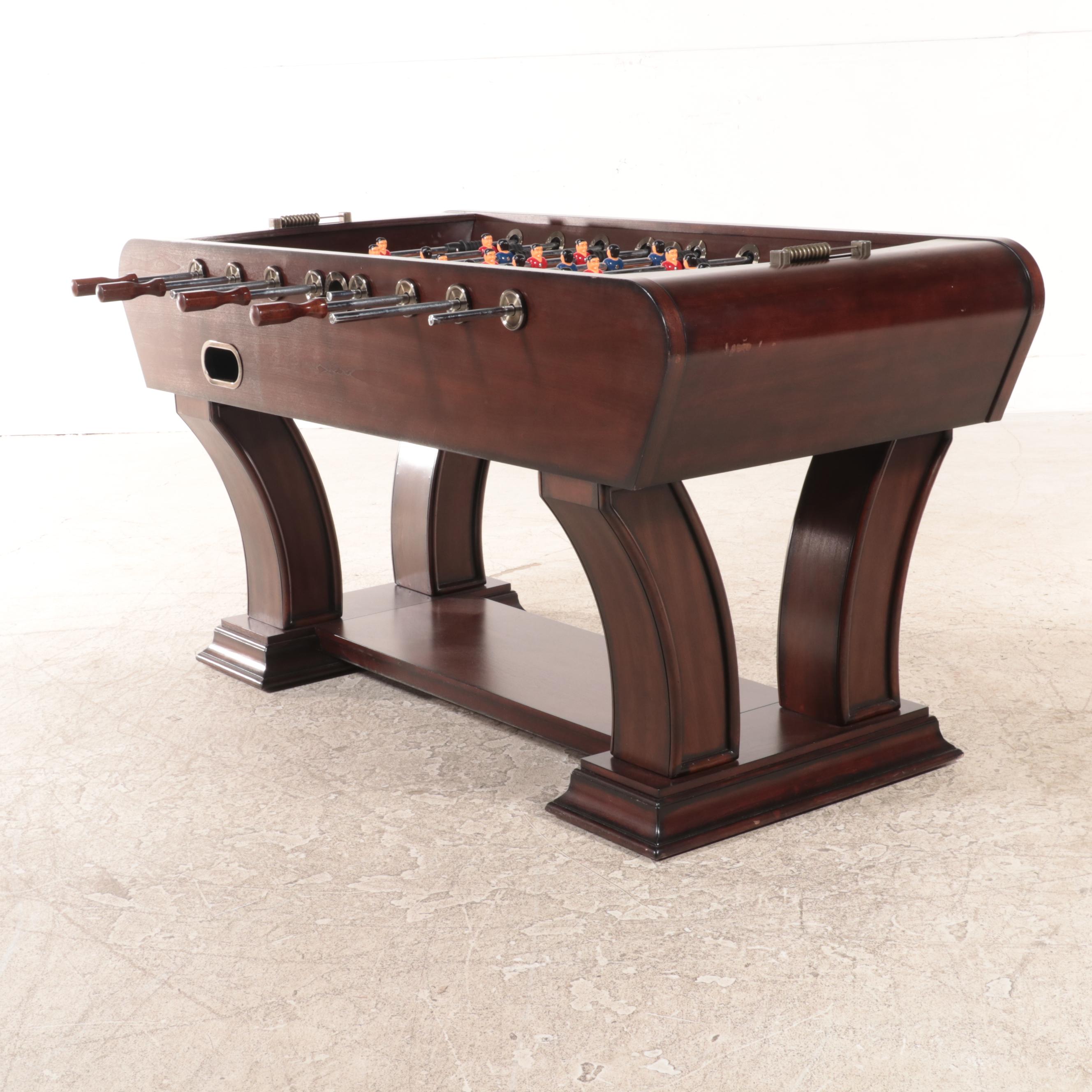 Foos Ball Game Table in Mahogany Finish