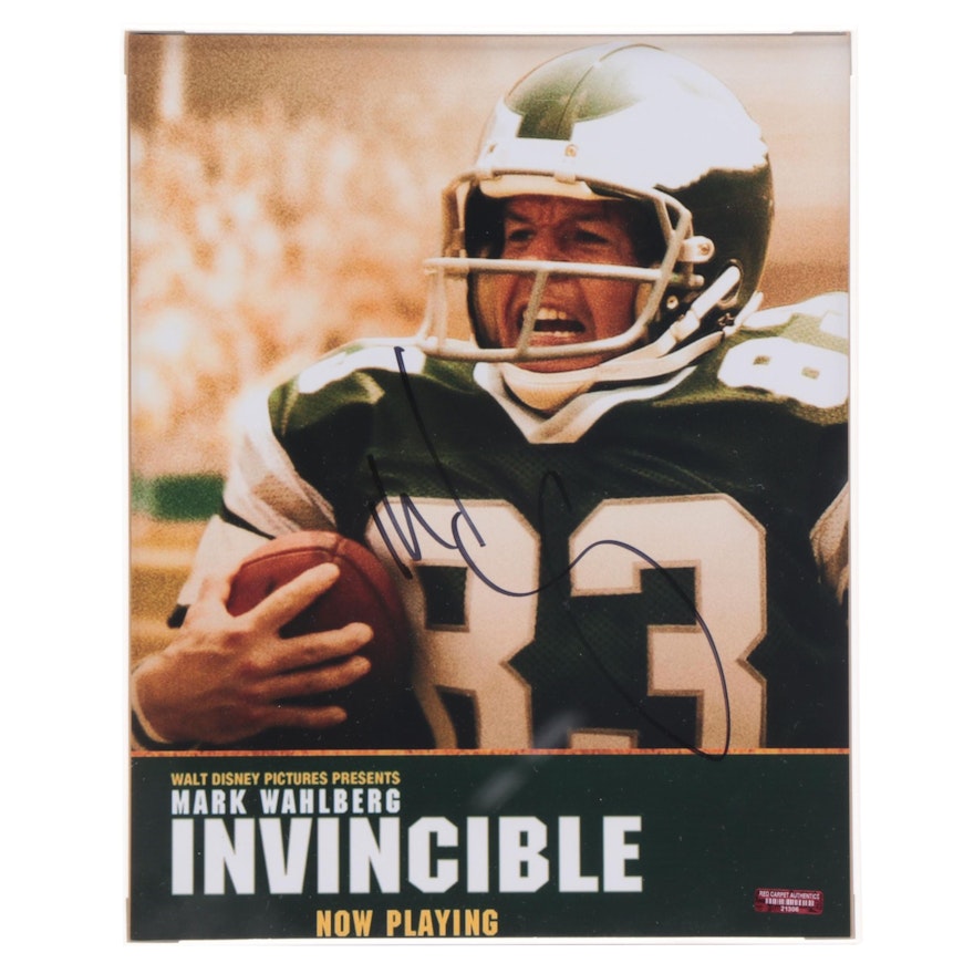 Mark Wahlberg Signed "Invincible" Movie Poster Giclée in Frame