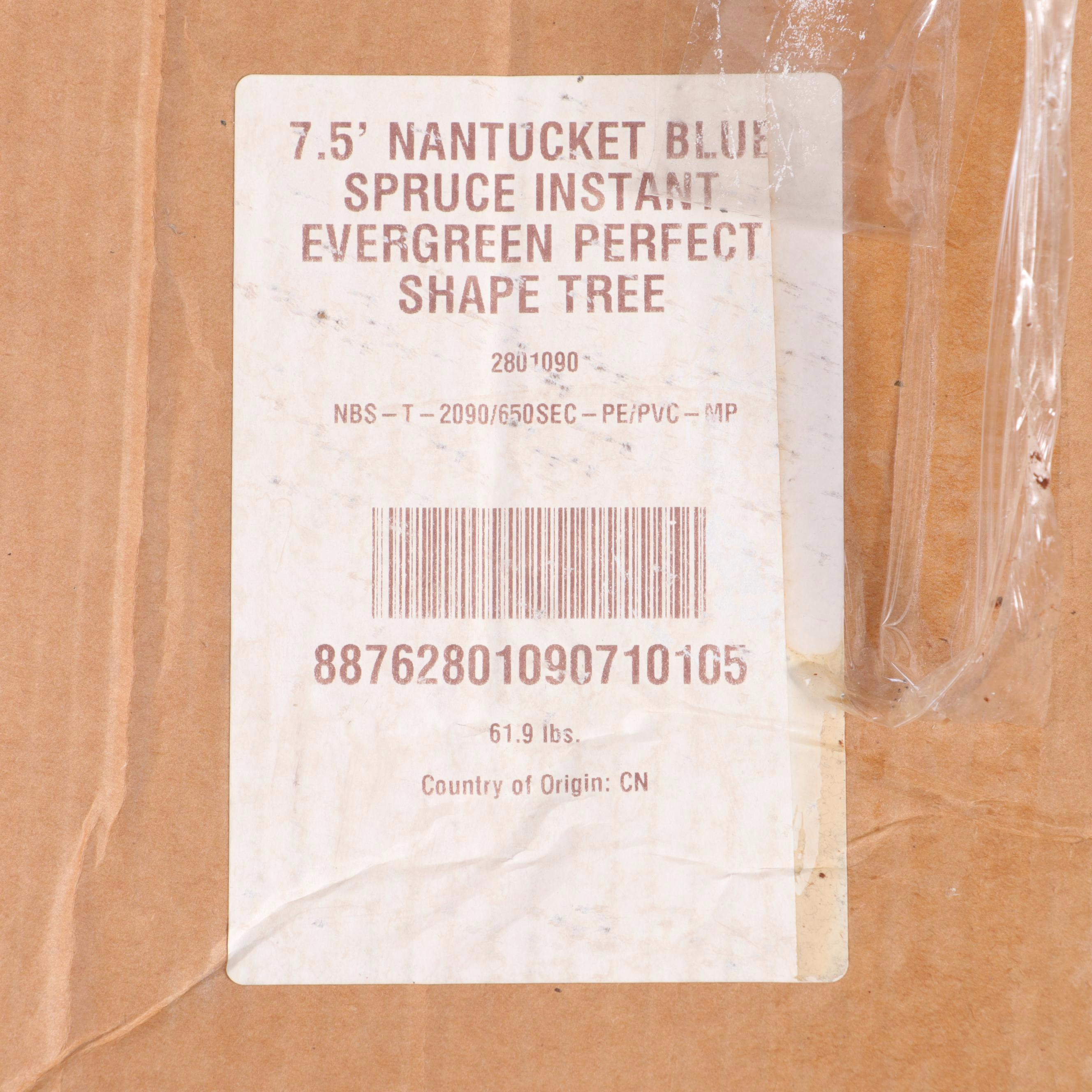 Balsam Hill Nantucket Blue Spruce Pre-Lit 7.5ft Artificial Christmas Tree