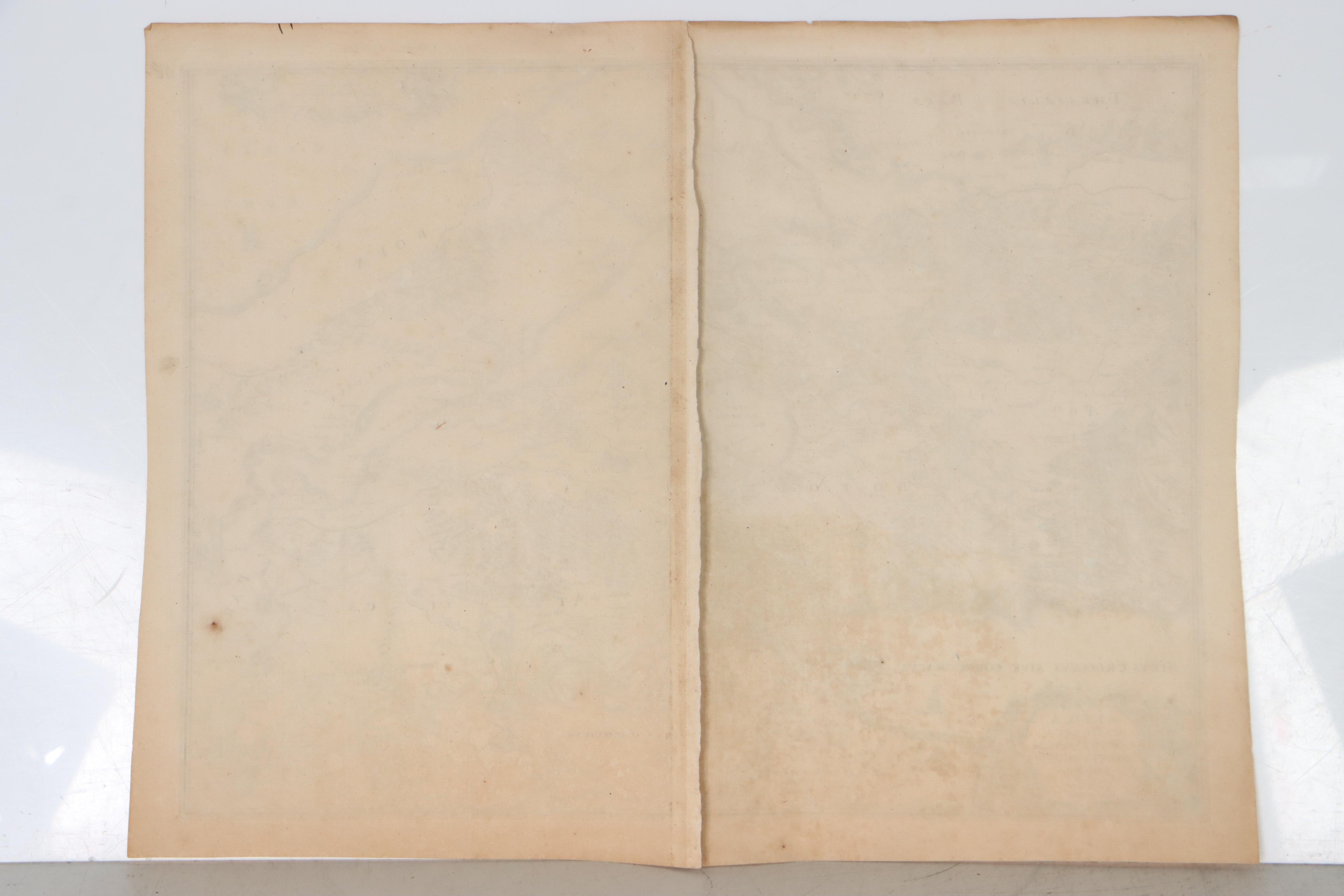 Jan Janssonius Engraving Map of Ancient Greece, 18th Century