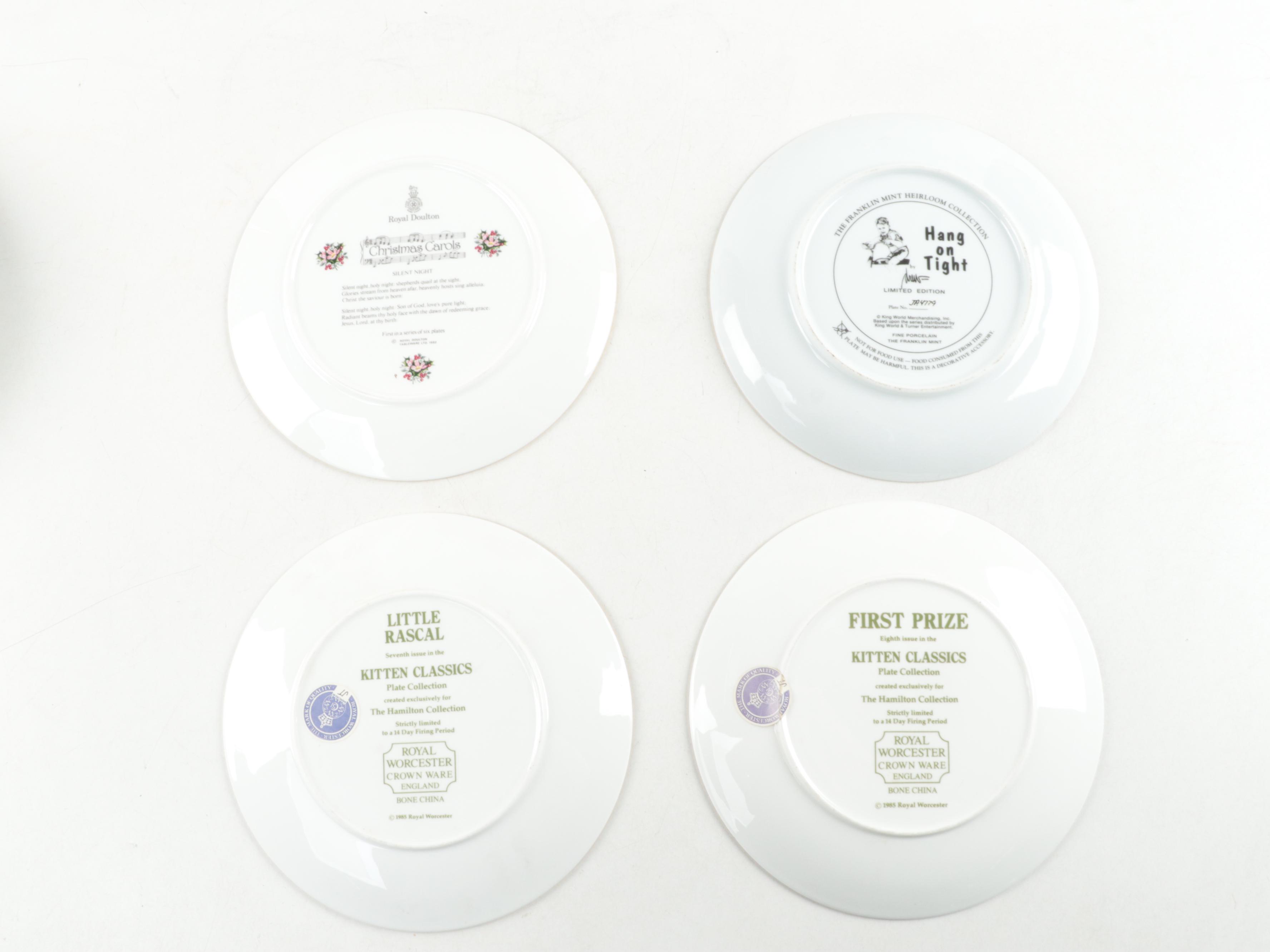 Royal Worchester and Other Collectors Plate