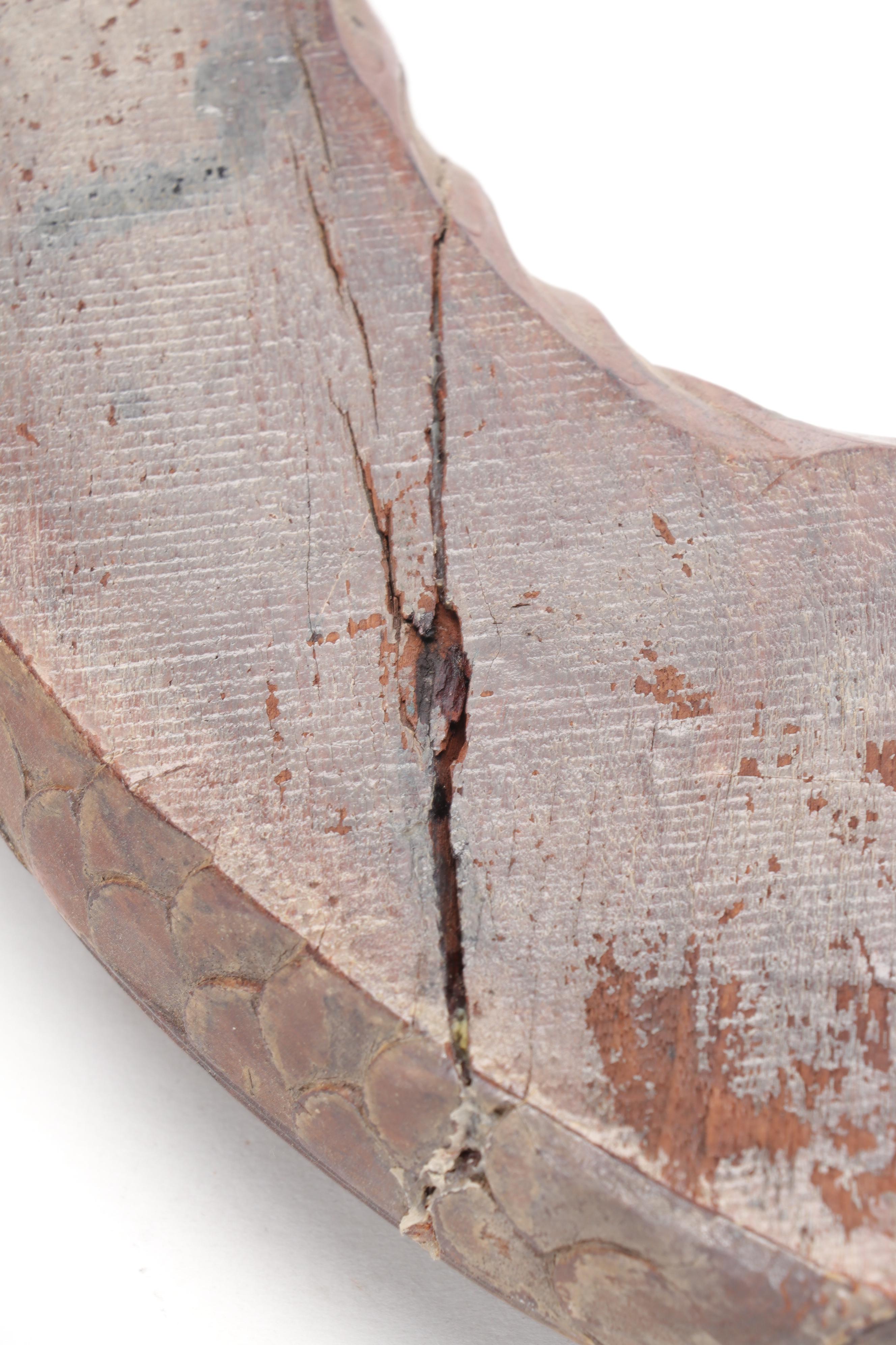 Renaissance Style Dolphin Carved Wood Architectural Element