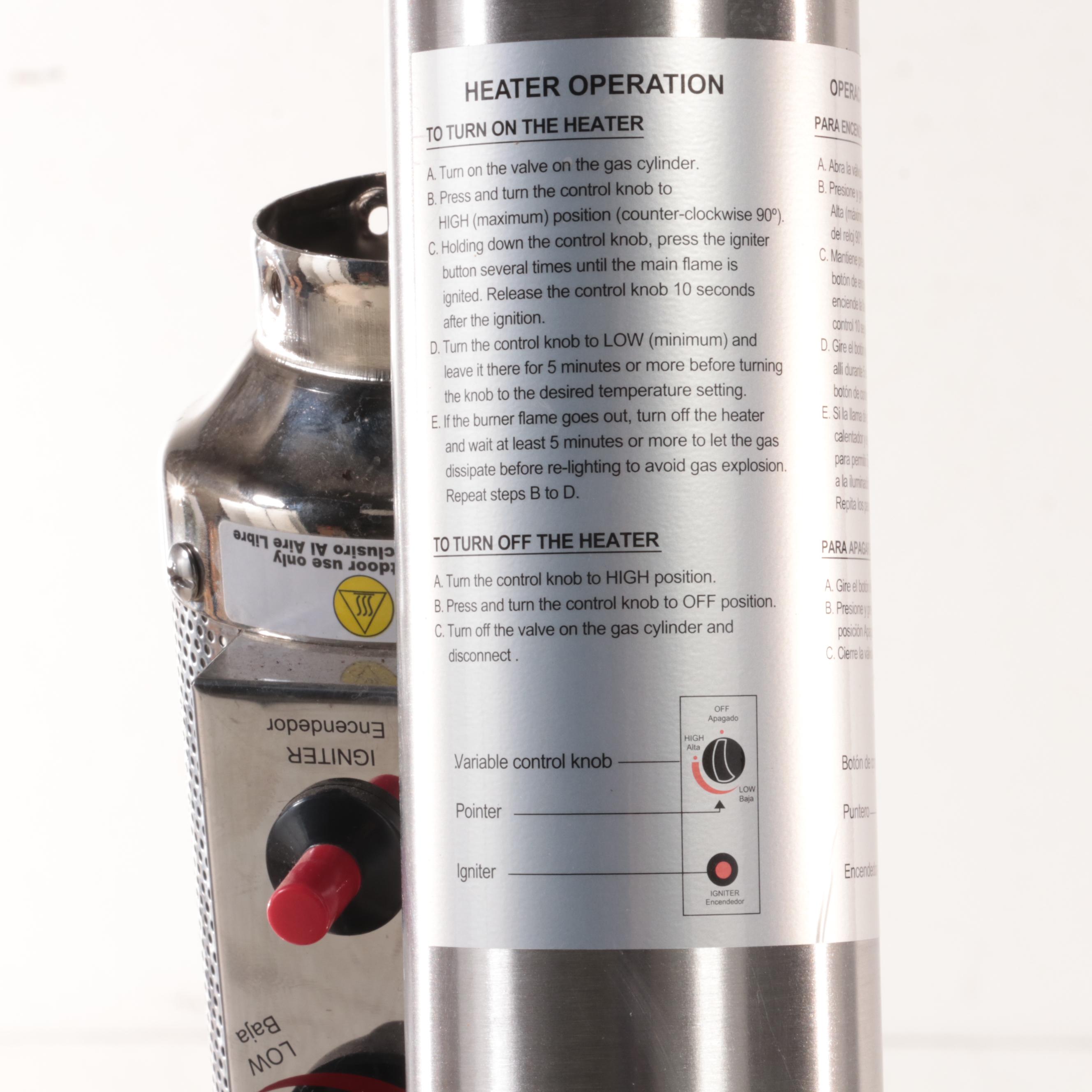 Hampton Bay "NCZHGSS" 48000 BTU Stainless Steel Patio Heater EBTH