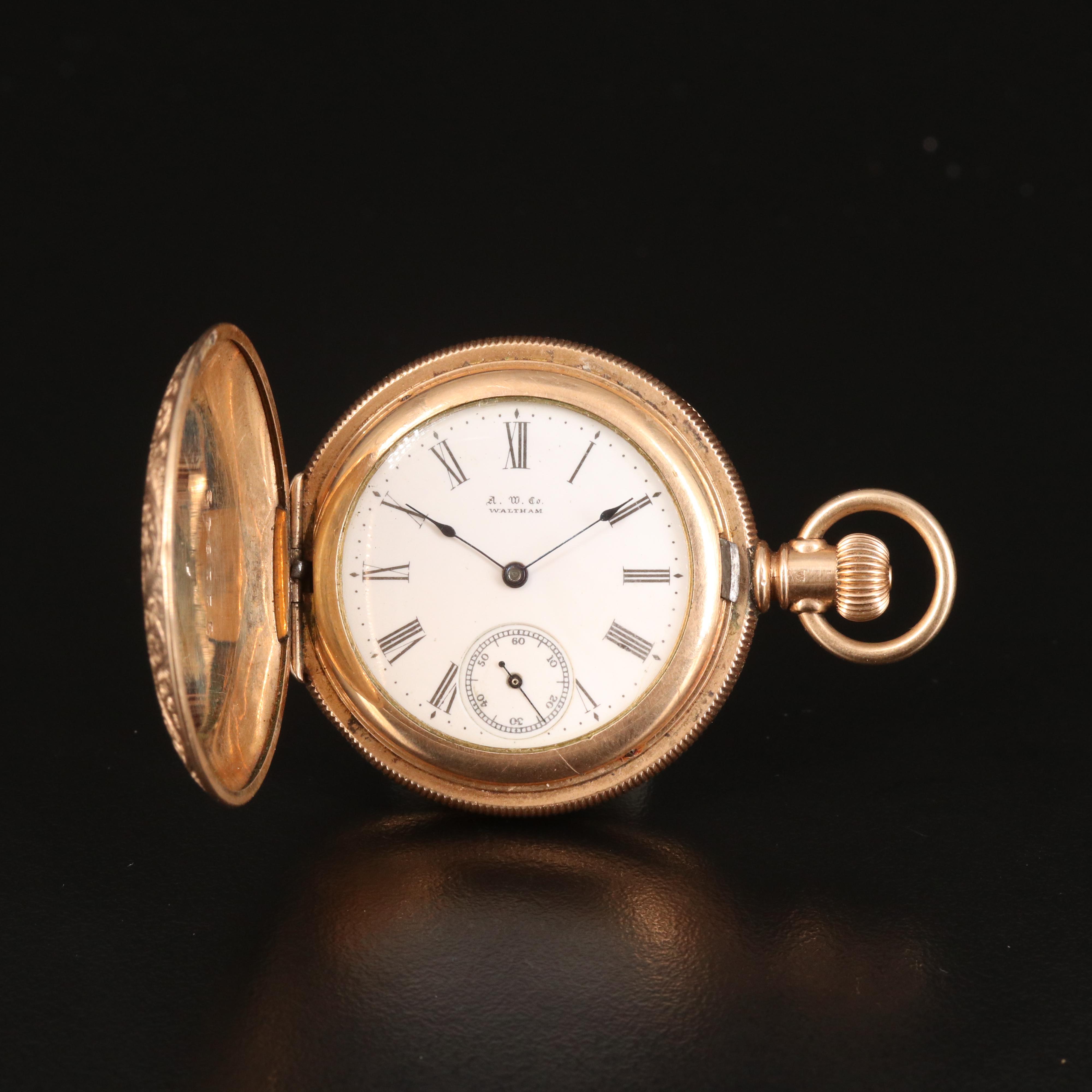 1890 - 1891American Waltham Gold-Filled Pocket Watch