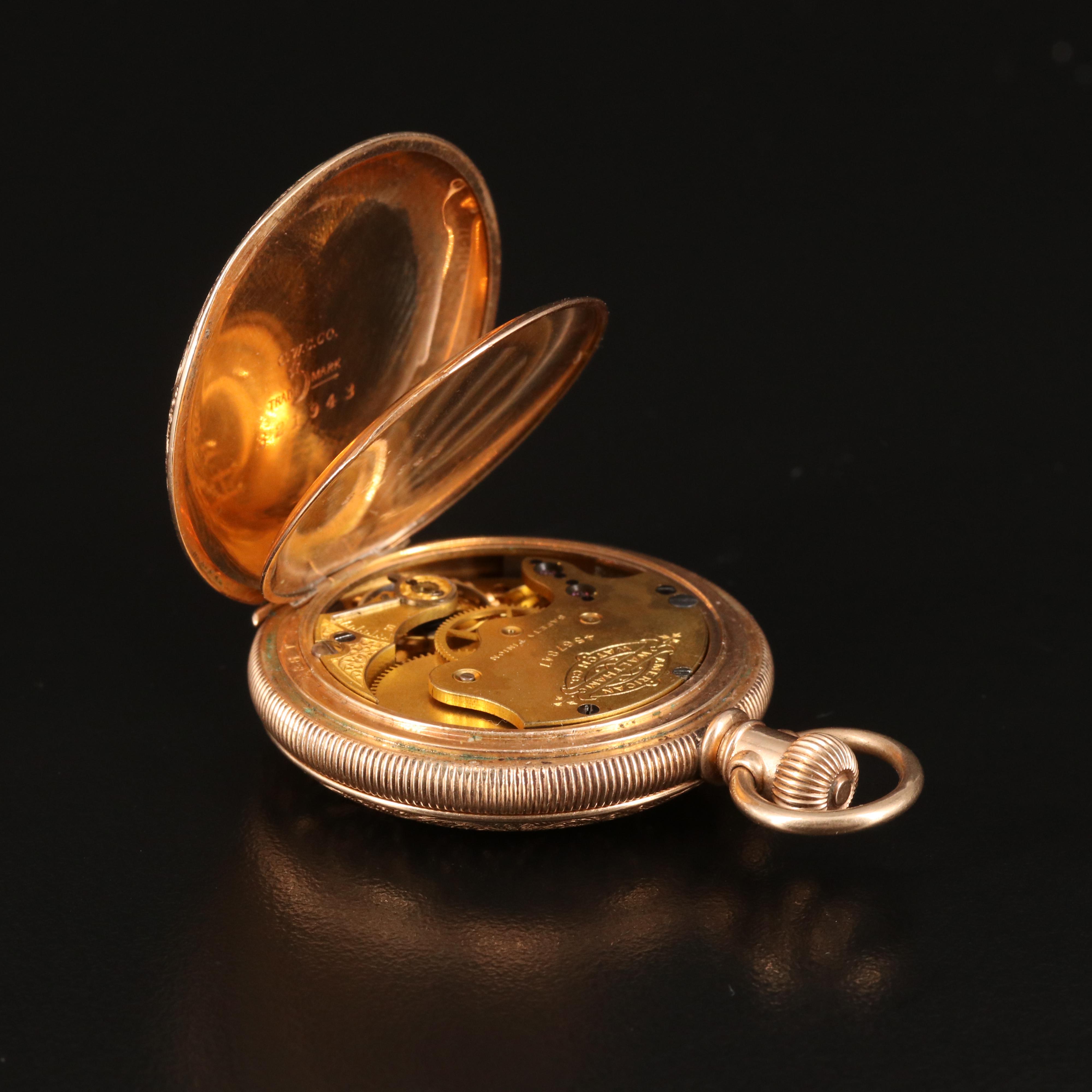 1890 - 1891American Waltham Gold-Filled Pocket Watch