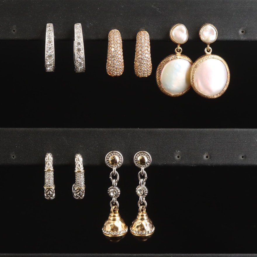 Sterling, Pearls, Diamonds and 14K Accents Featured in Earring Collection