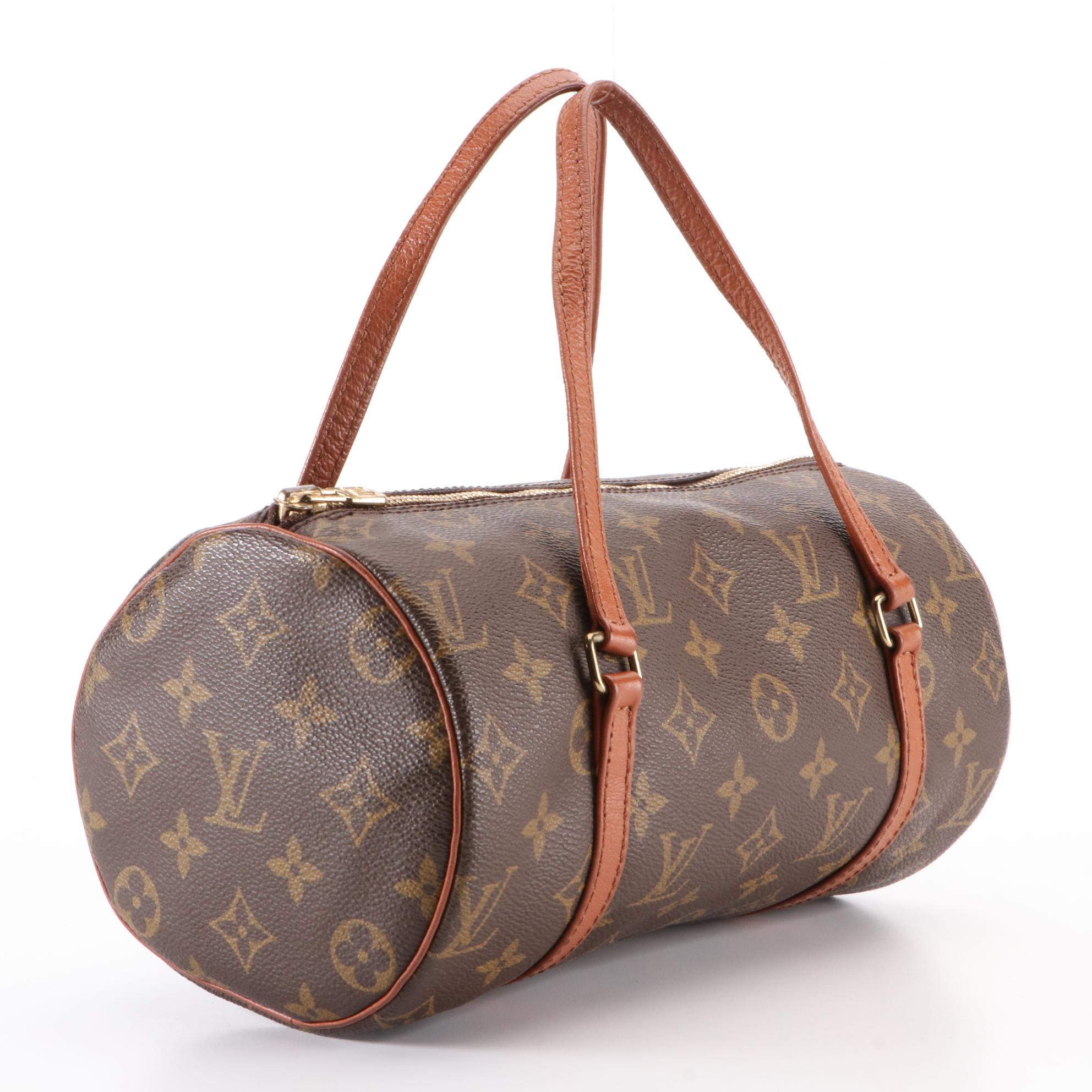 Louis Vuitton Papillon 26 in Monogram Canvas and Brown Leather