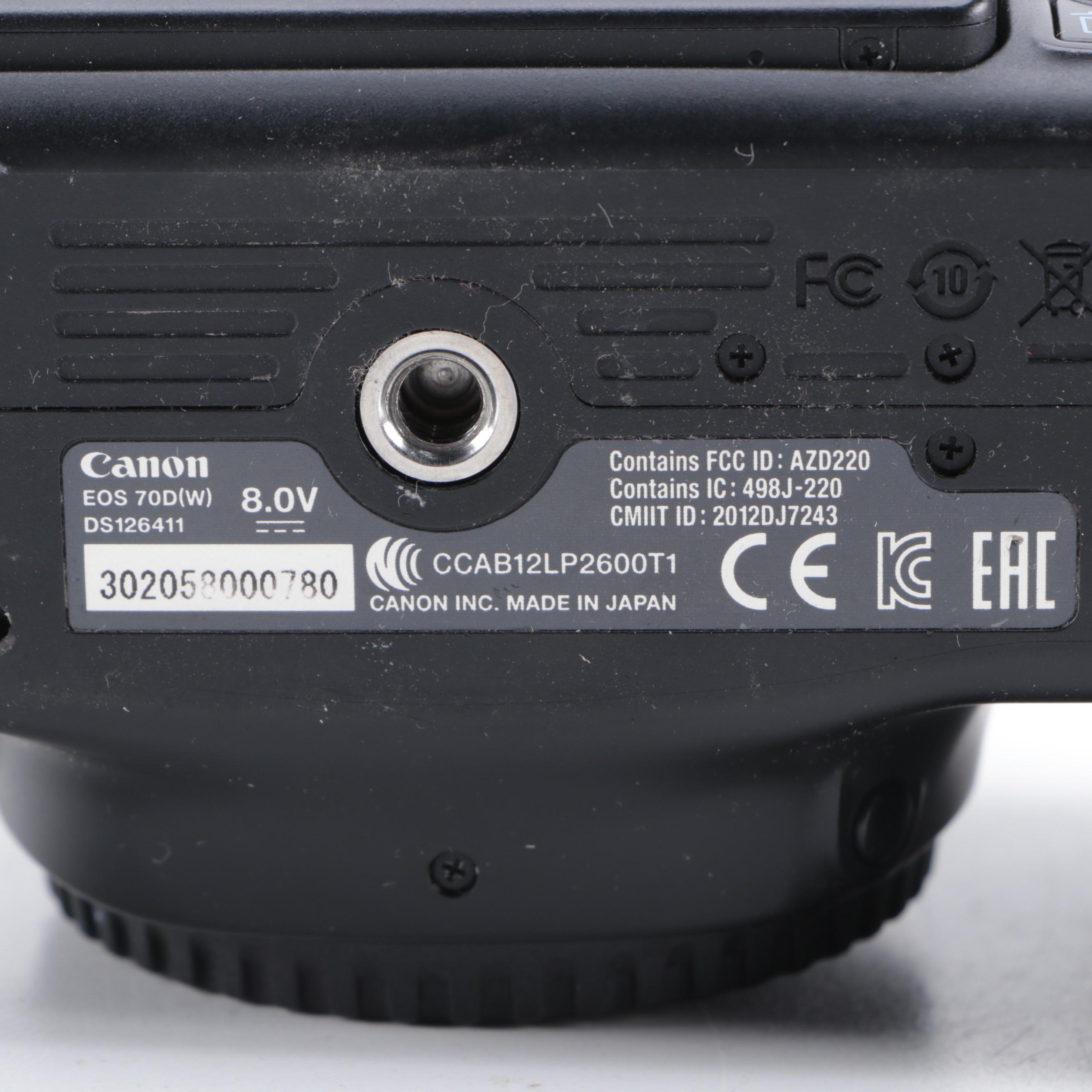 Canon EOS 70D Camera Body