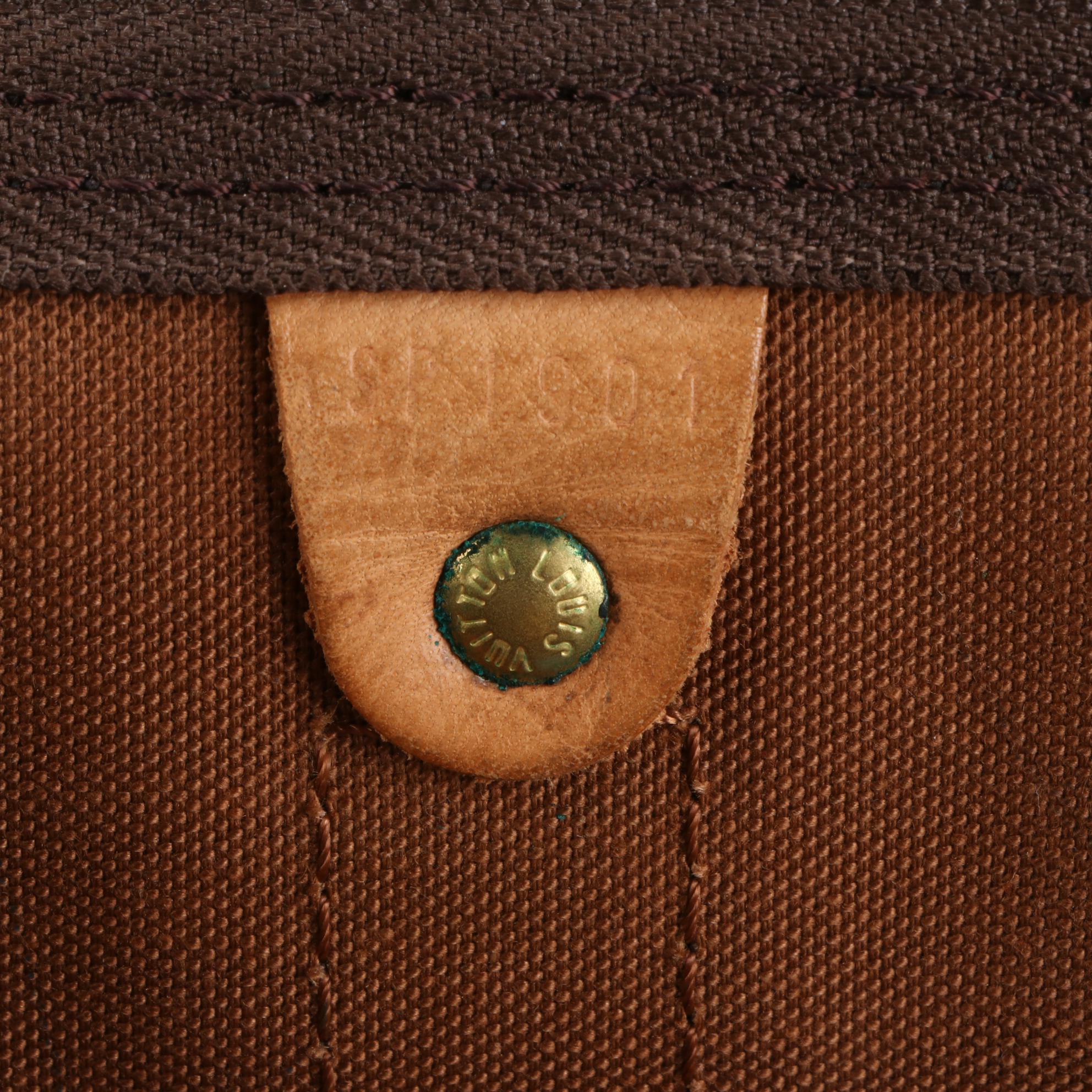 Louis Vuitton Keepall 50 in Monogram Canvas and Vachetta Leather