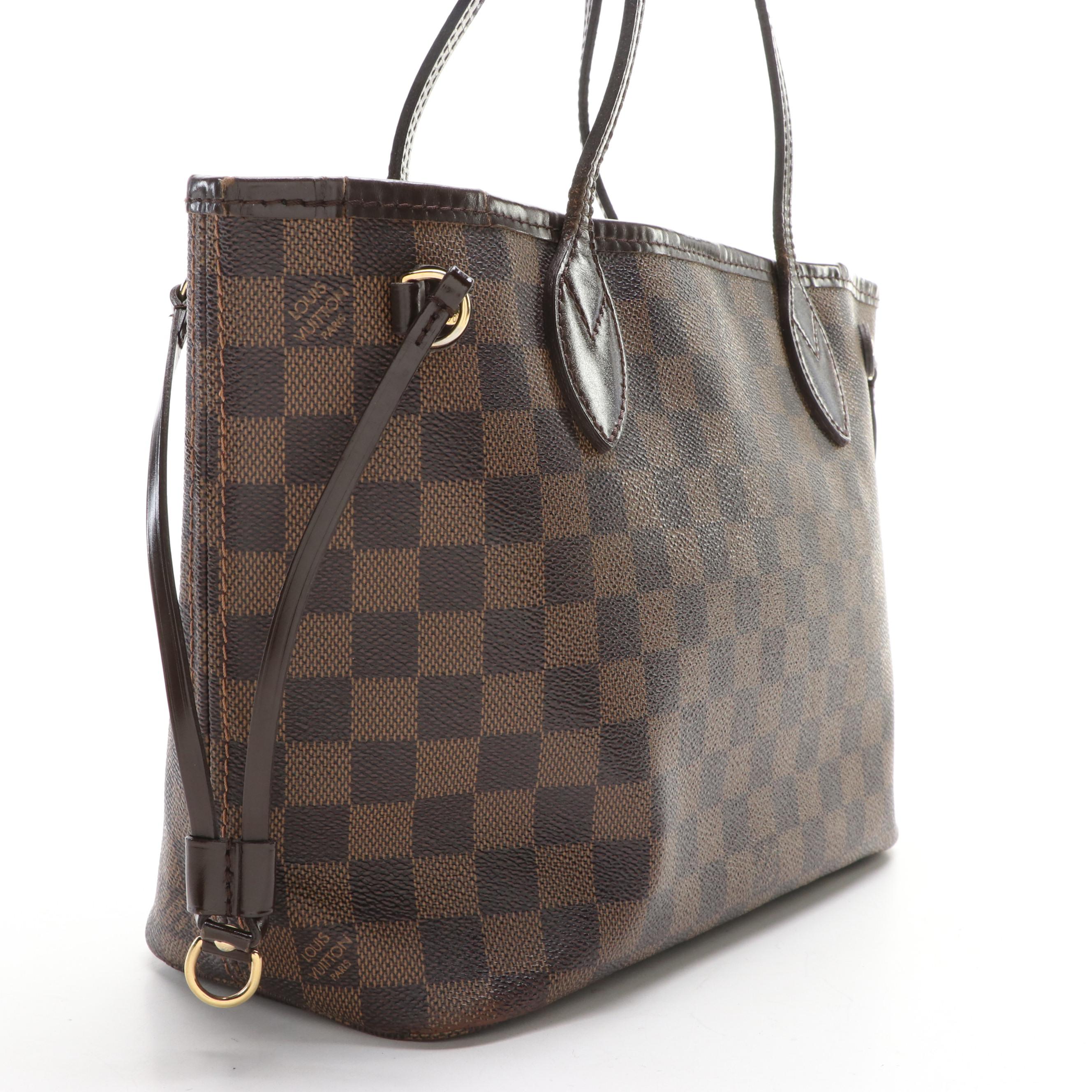 Louis Vuitton Neverfull PM in Damier Ebene Canvas and Leather