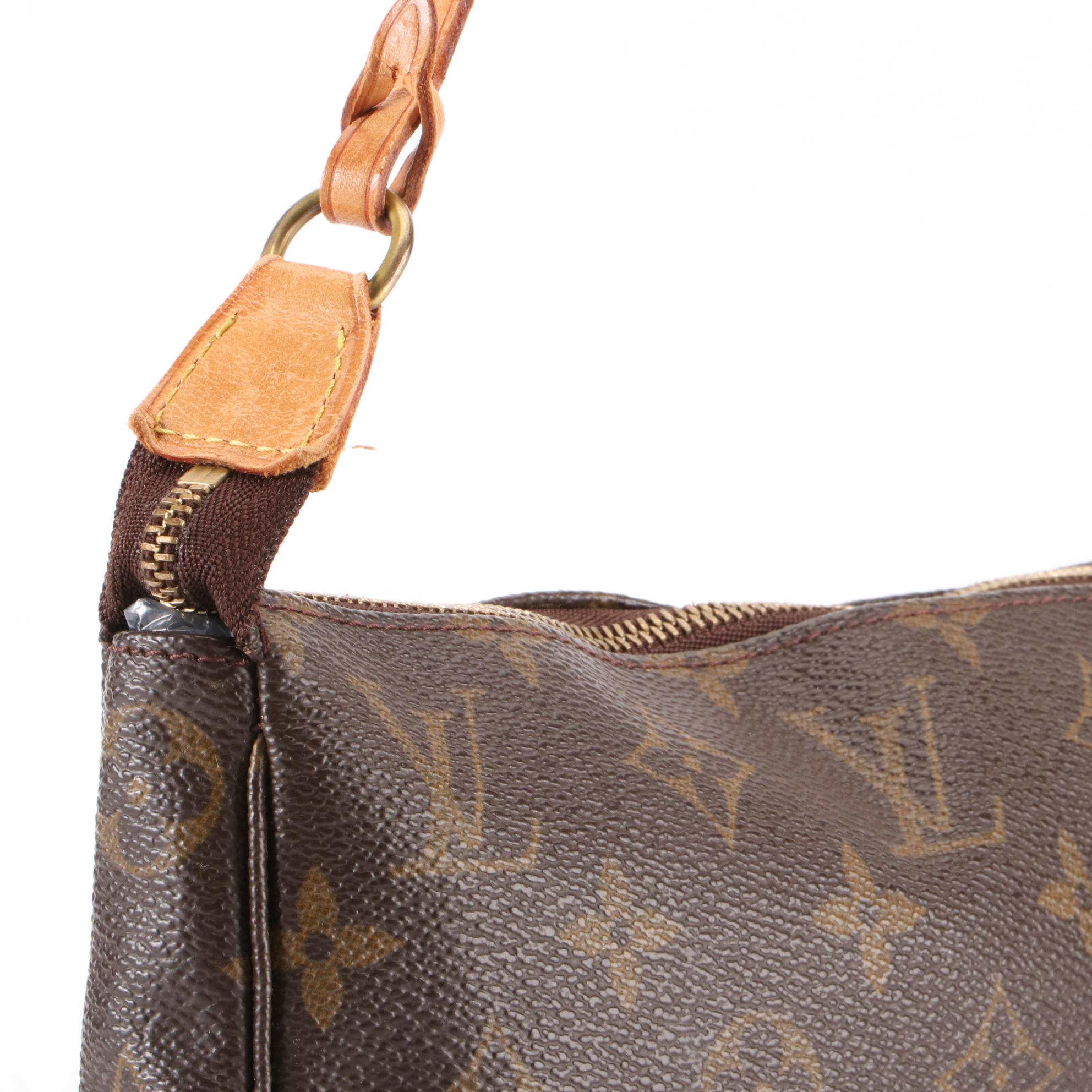 Louis Vuitton Pochette Accessories in Monogram Canvas and Vachetta Leather