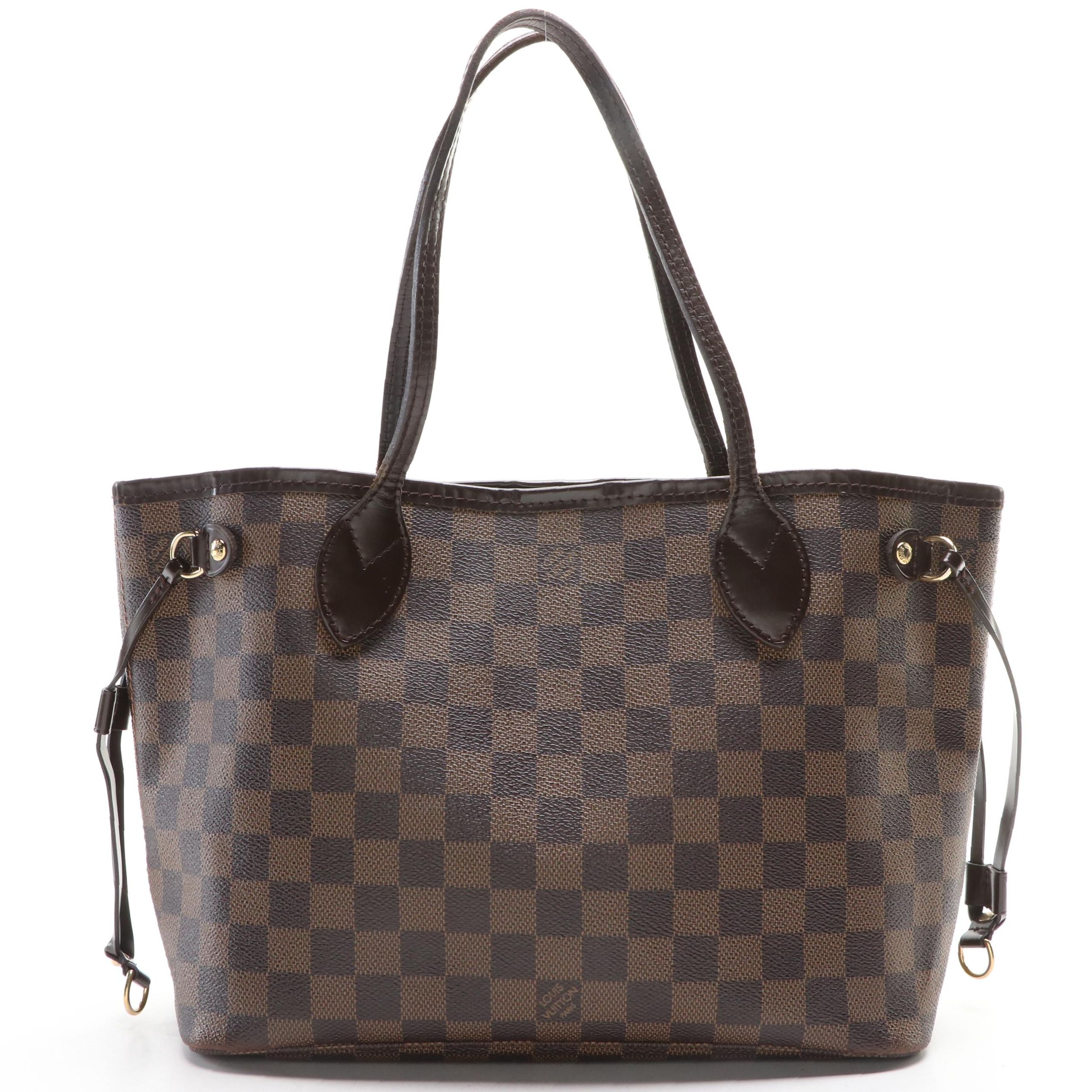 Louis Vuitton Neverfull PM in Damier Ebene Canvas and Leather