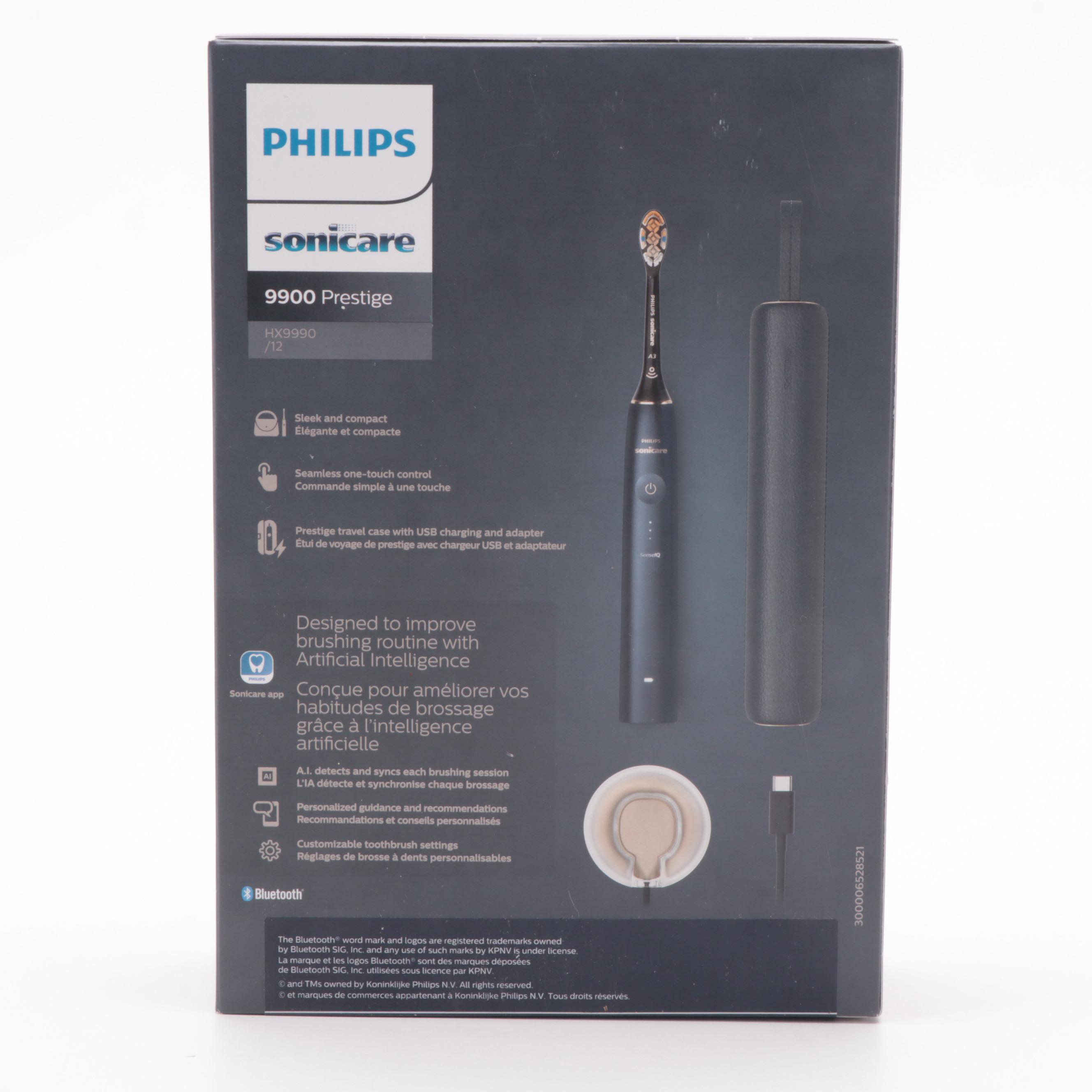 Philips Sonicare 9900 Prestige Electric Toothbrush with SenseIQ