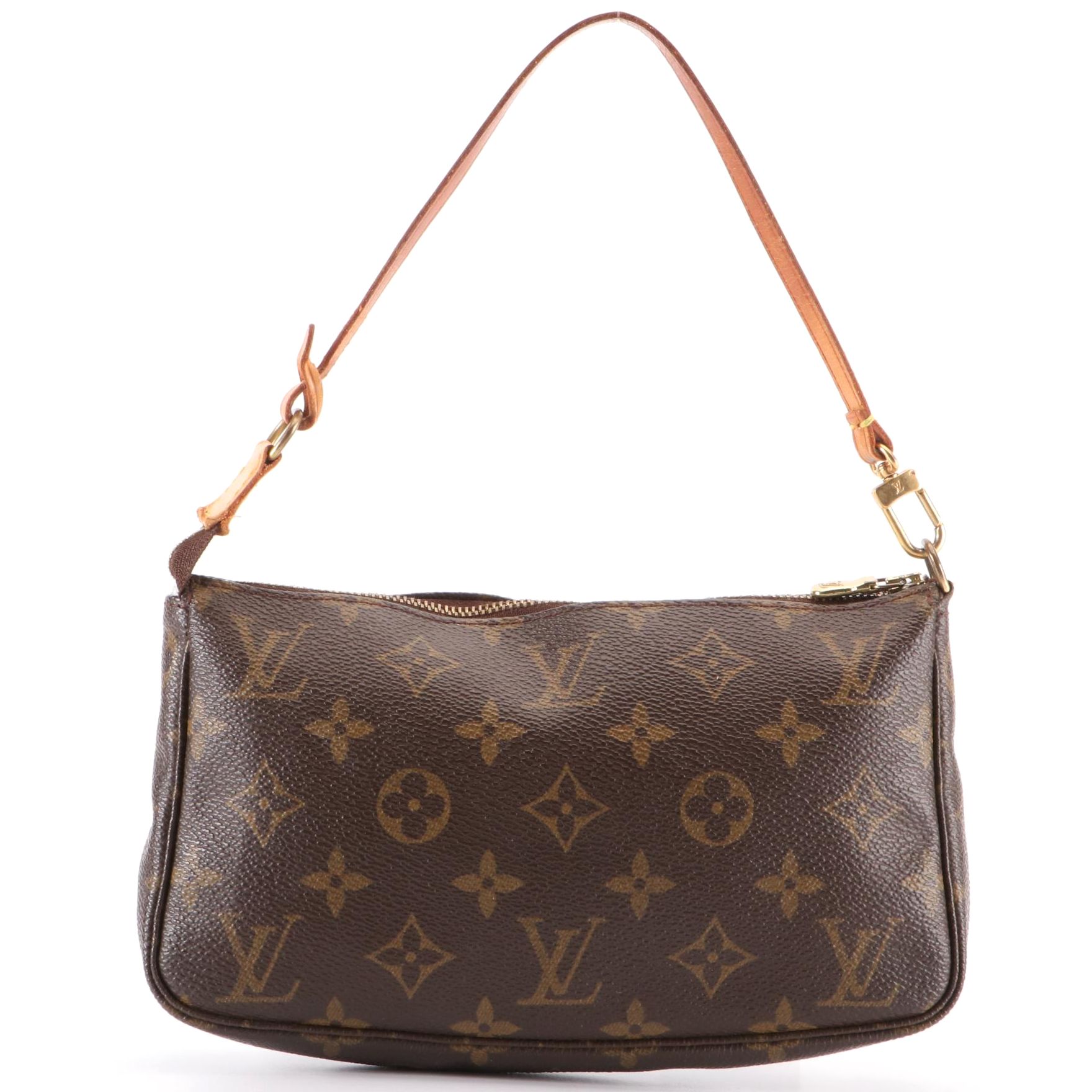 Louis Vuitton Pochette Accessories in Monogram Canvas and Vachetta Leather