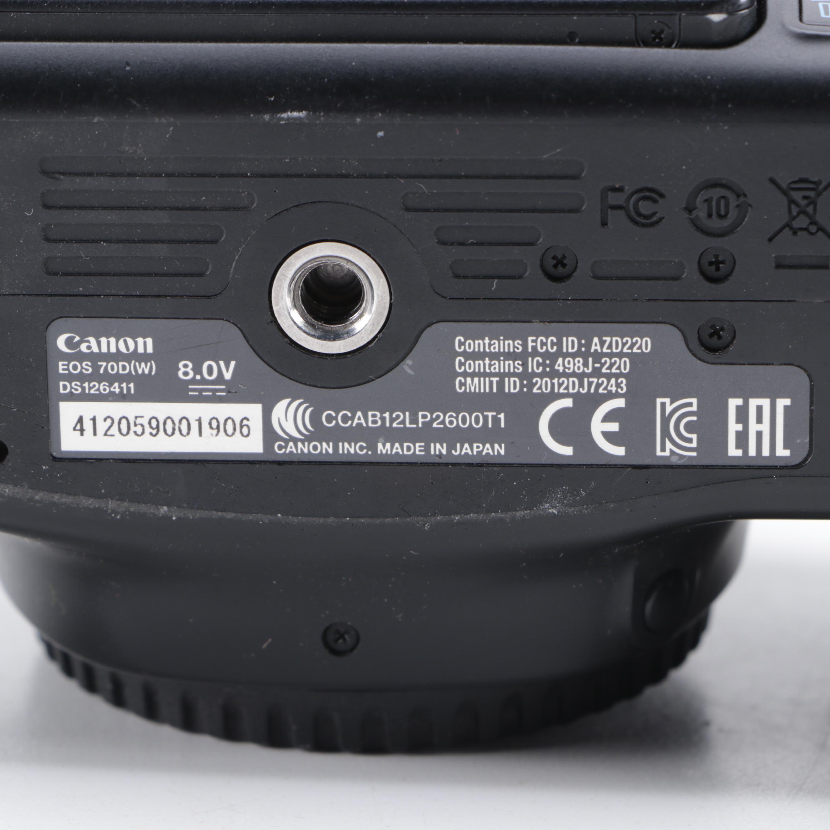 Canon EOS 70D Camera Body