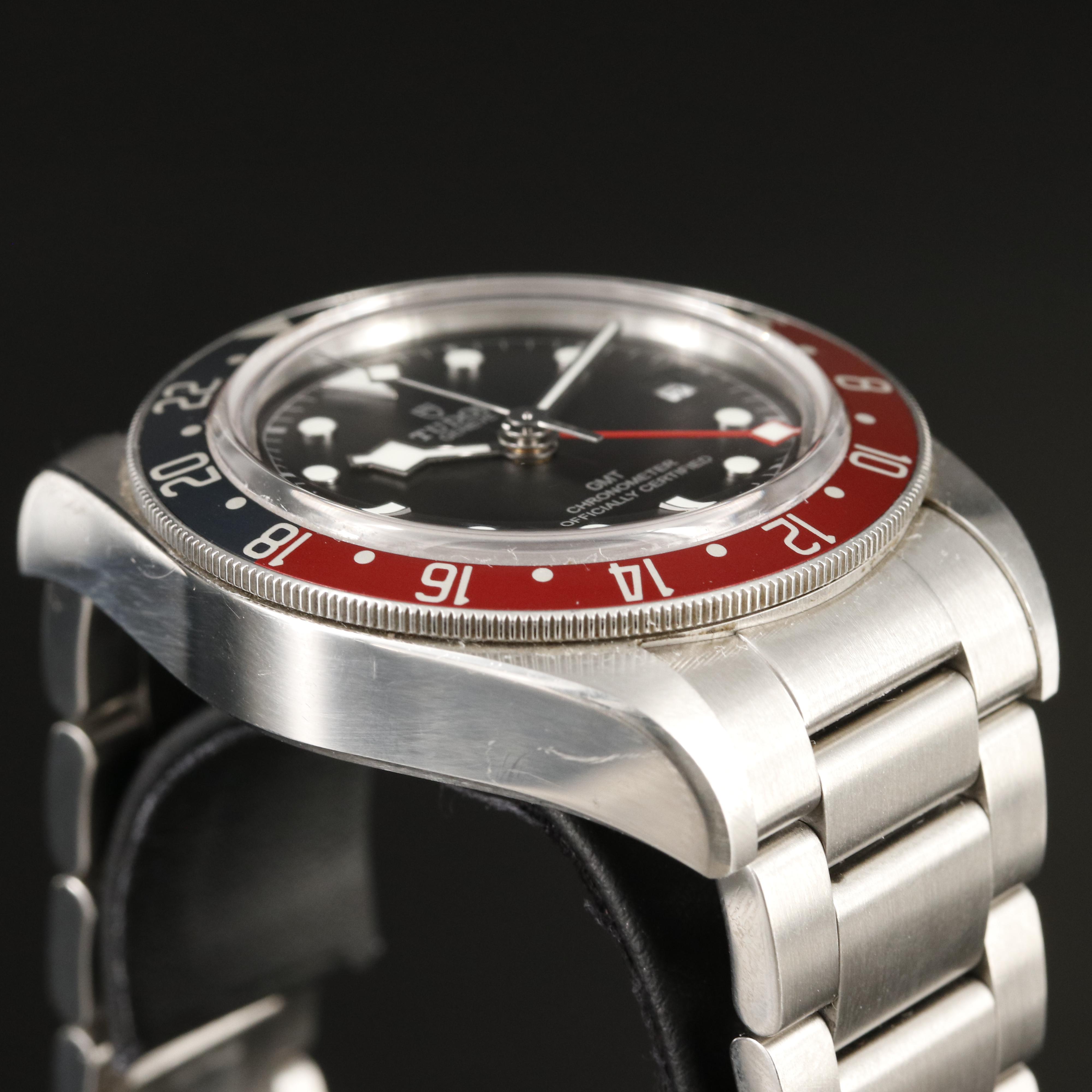 Tudor Heritage Black Bay GMT Stainless Steel Watch