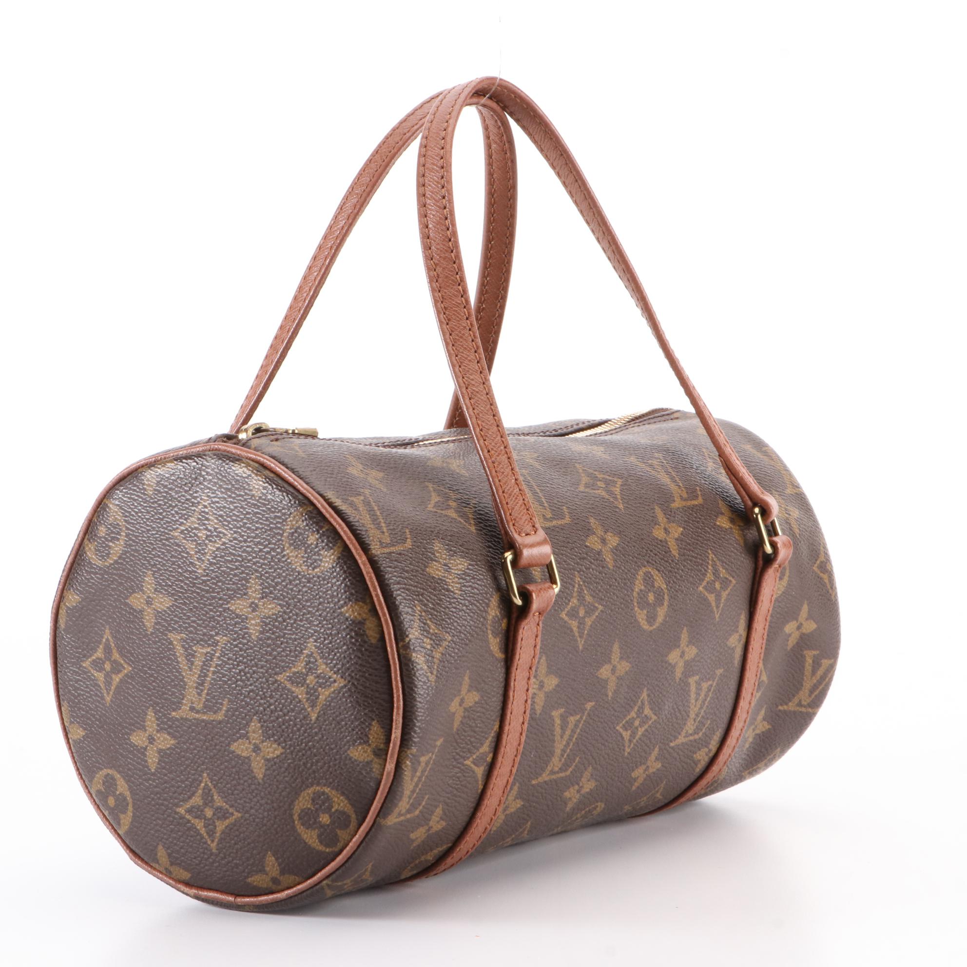Louis Vuitton Papillon 26 in Monogram Canvas and Brown Leather