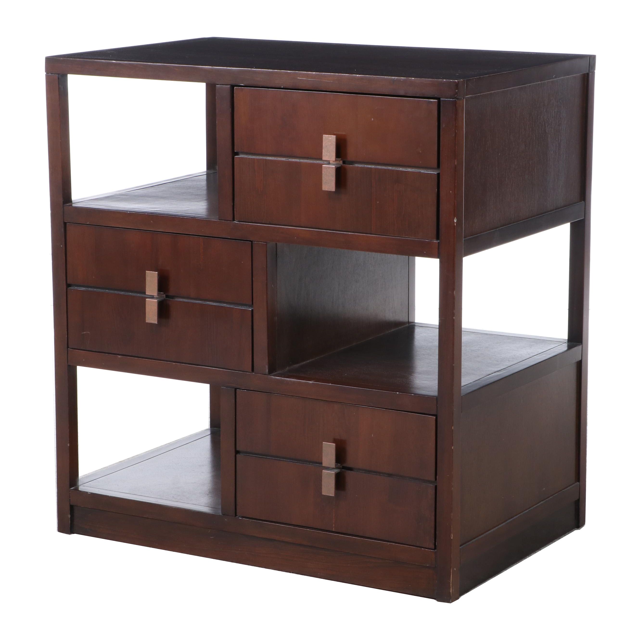 Pier 1 Imports Modernist Style Three-Drawer Side Cabinet