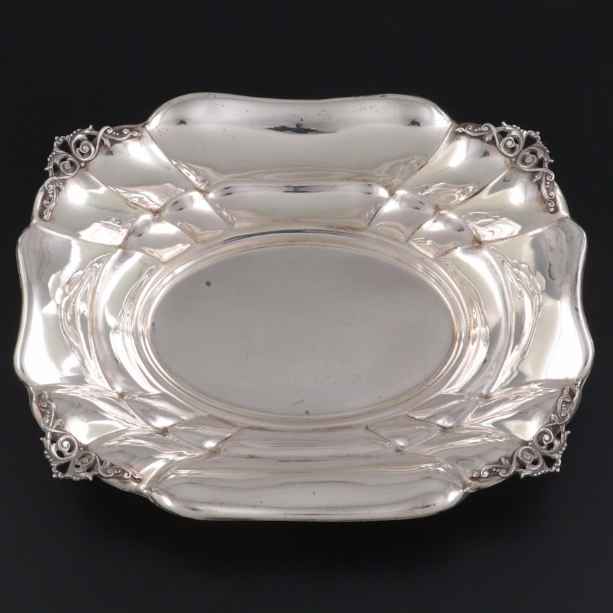 Italian 800 Silver Serving Bowl, Early 20th Century