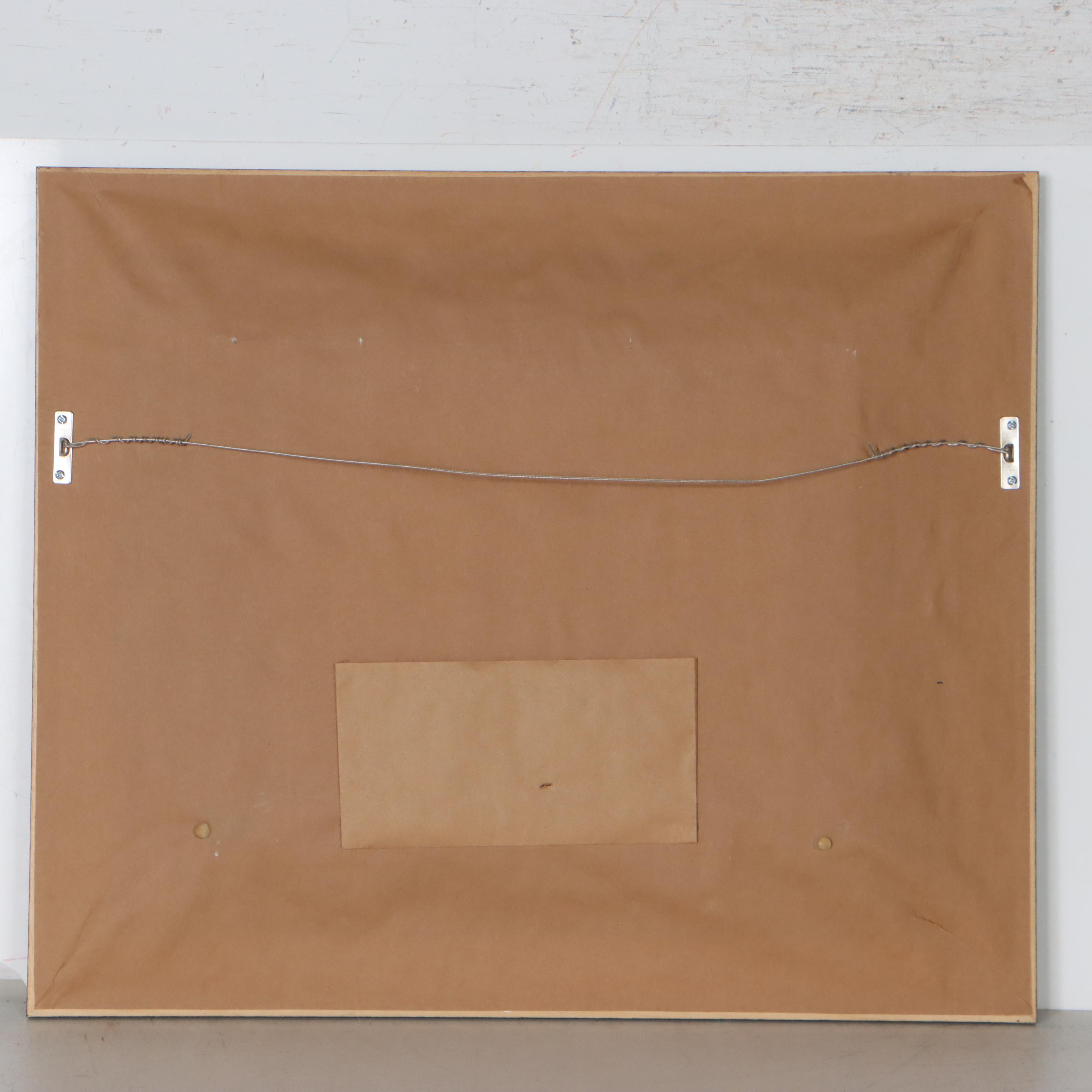 Juan Ramírez Garcia Mexican Market Scene Watercolor Painting