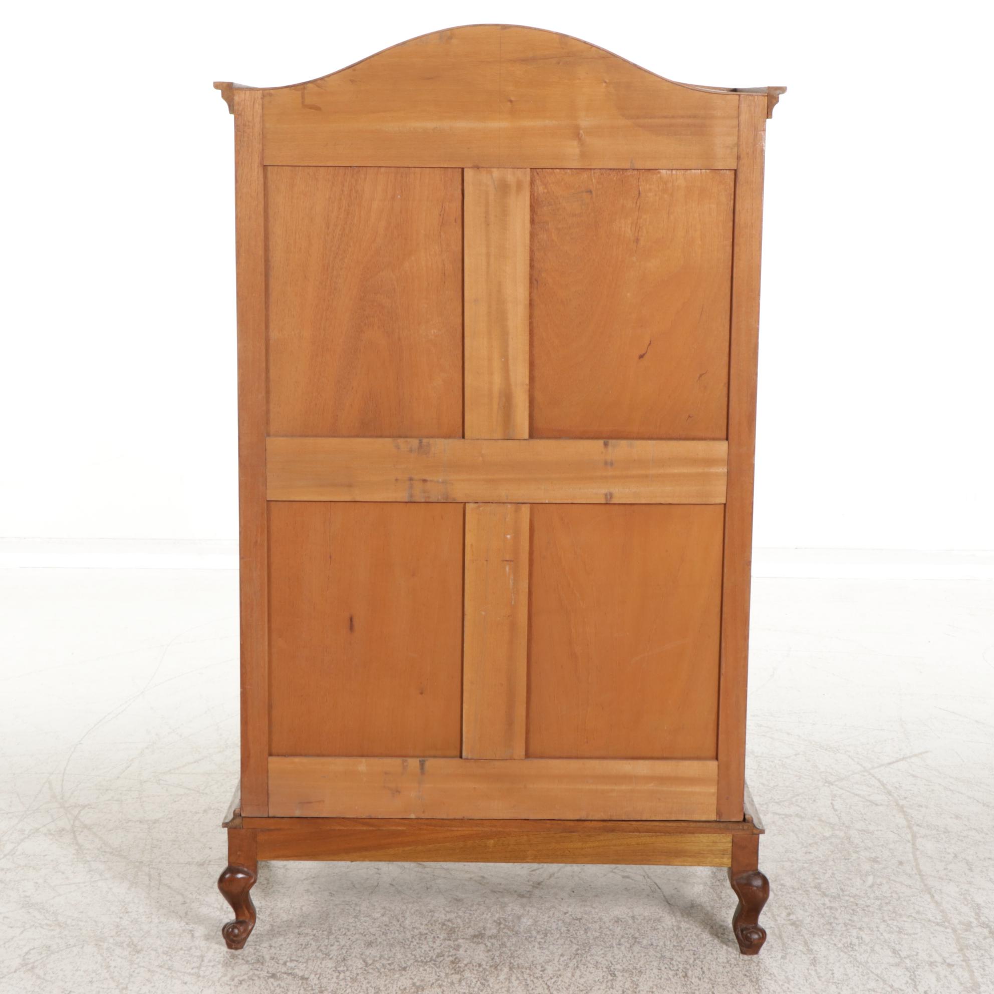 Baroque Style Guatemalan Hardwood Cabinet-on-Stand, Late 20th Century
