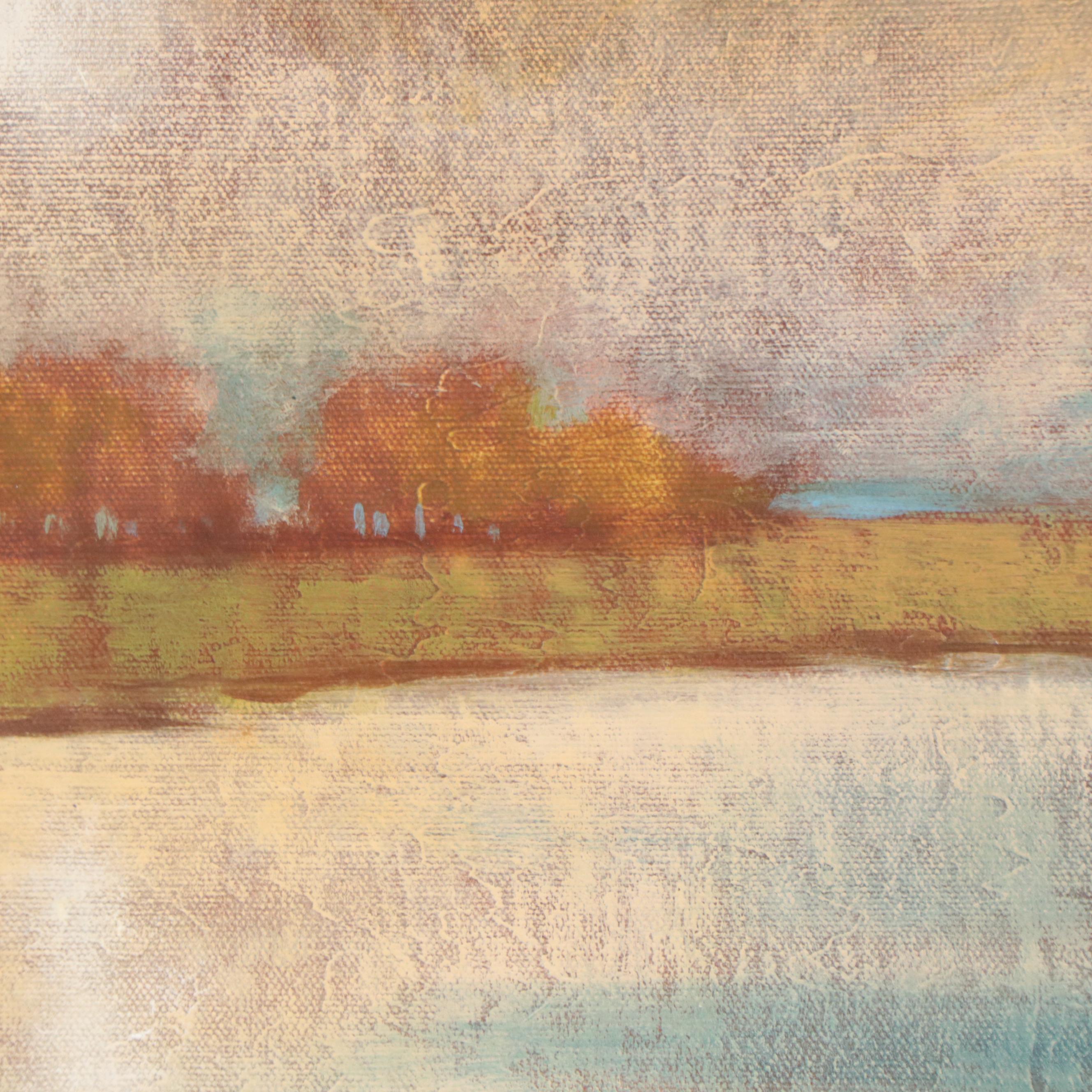 Williams River Landscape Oil Painting