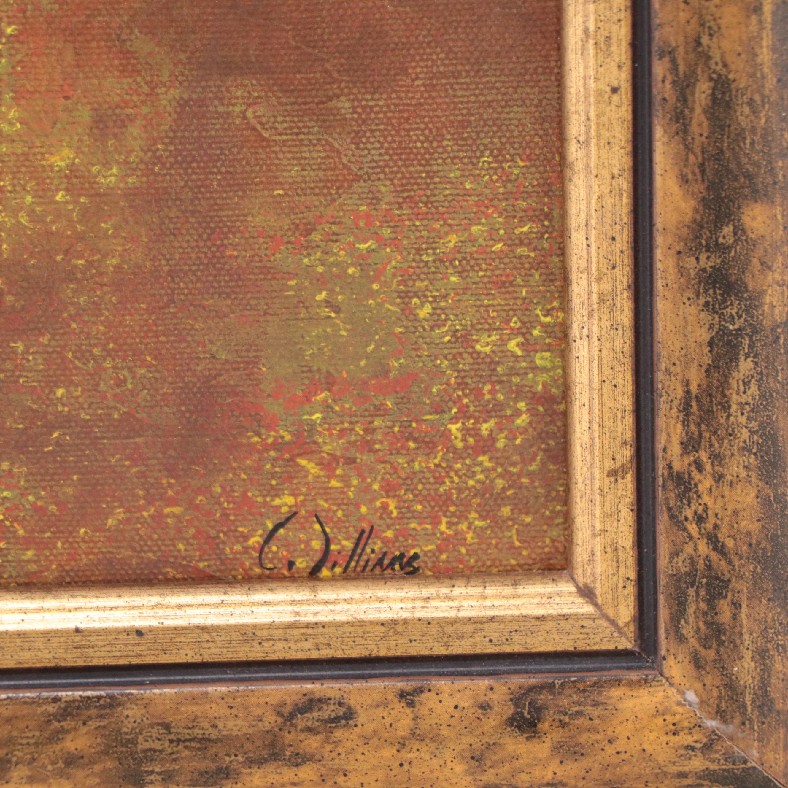 Williams River Landscape Oil Painting