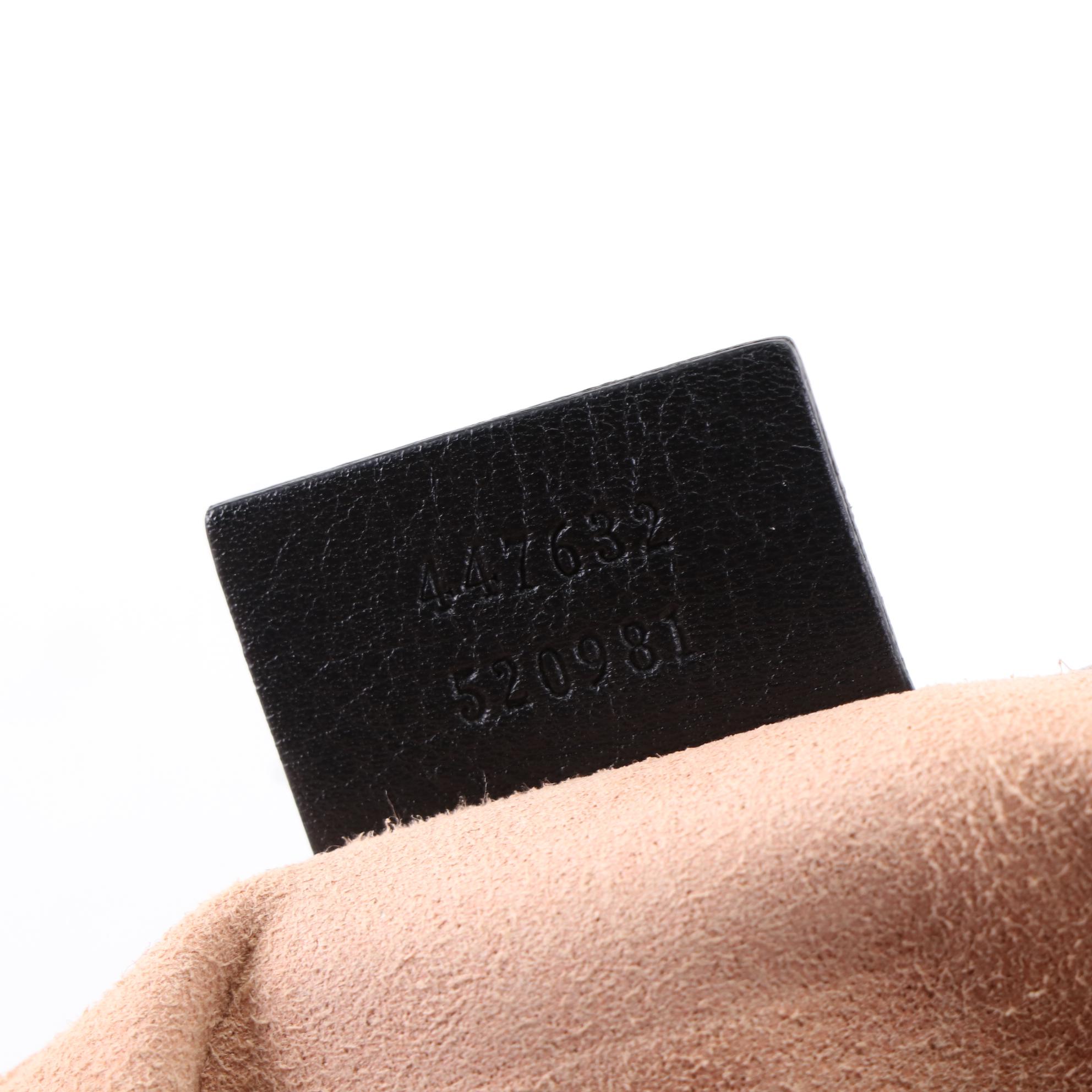 Gucci GG Marmont Imitation Pearl Small Shoulder Bag in Quilted Leather