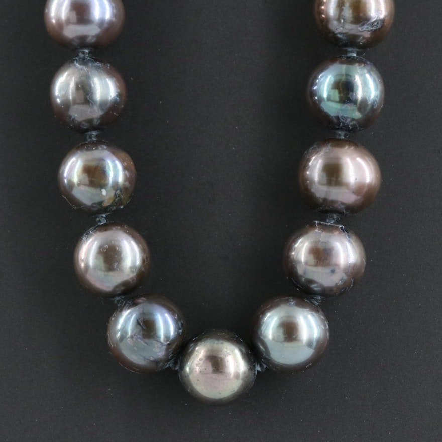 Pearl Necklace with 14K Clasp