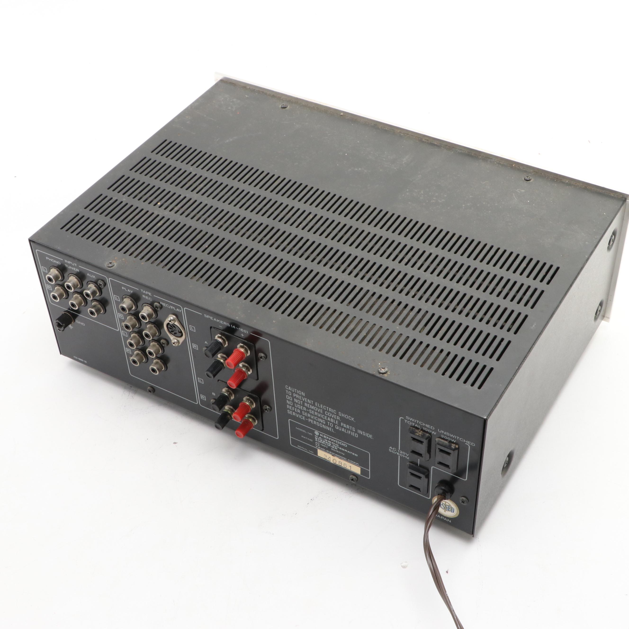 Kenwood KA-3500 Stereo Integrated Amplifier and Pioneer SG-3 Graphic Equalizer