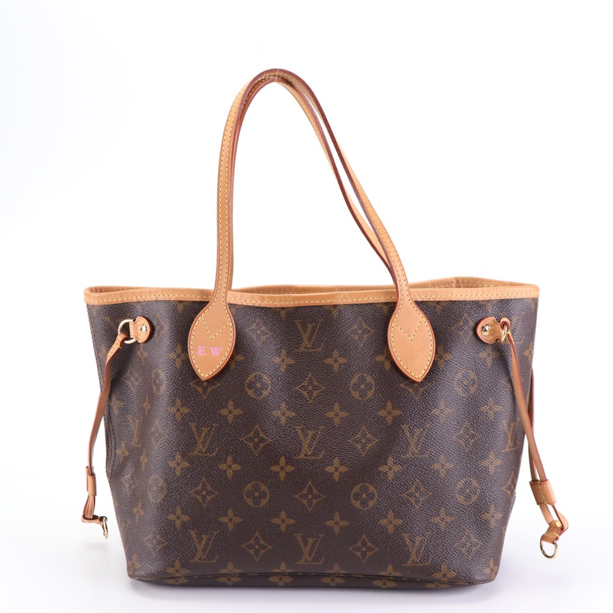 Louis Vuitton Neverfull PM Tote in Monogram Canvas/Vachetta Leather with Box