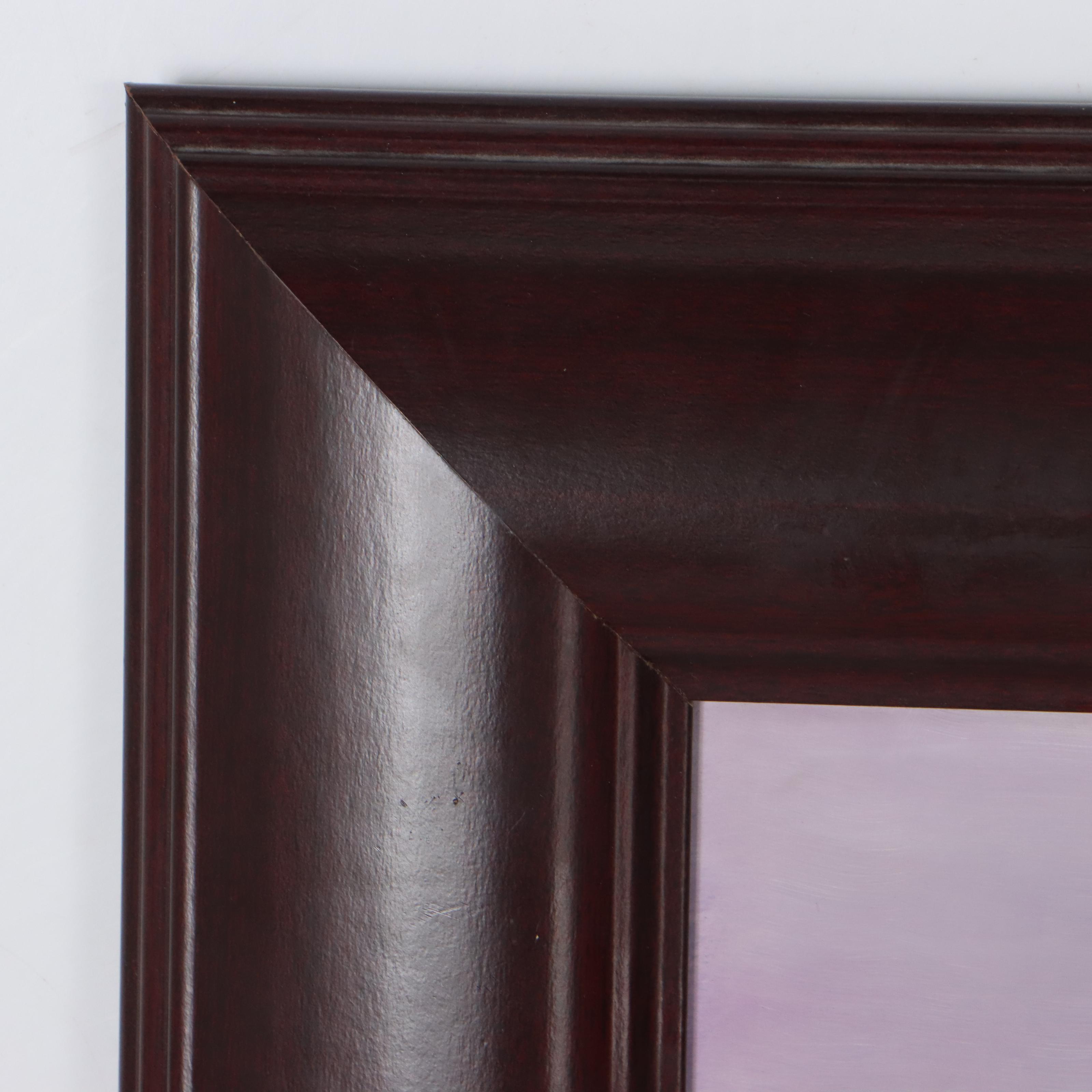 Winter Farm Landscape Oil Painting, 21st Century