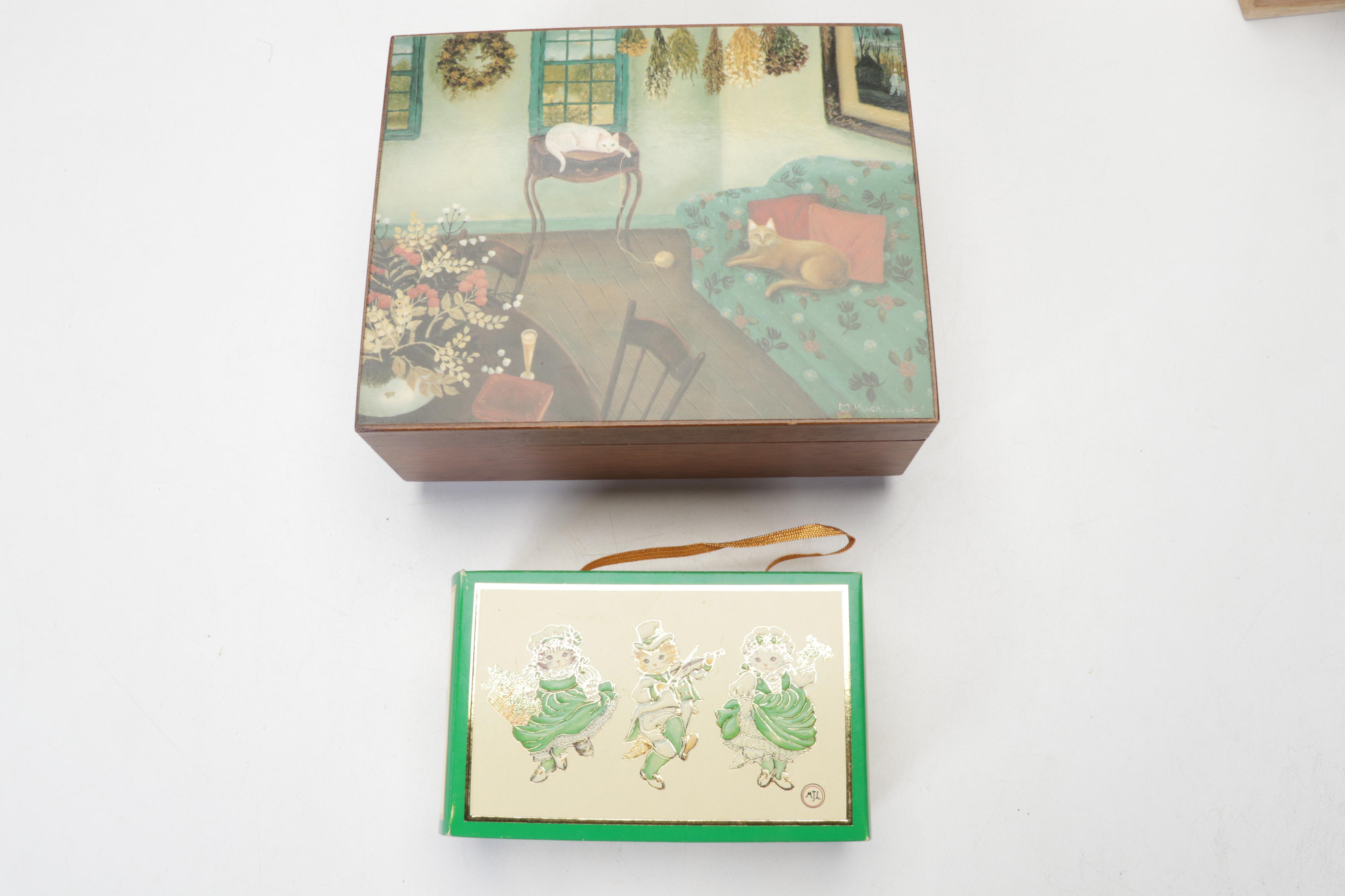 Hand-Painted Wood, Metal, Tin, & More Cat Figurines & Decor Feat. Laurel Burch